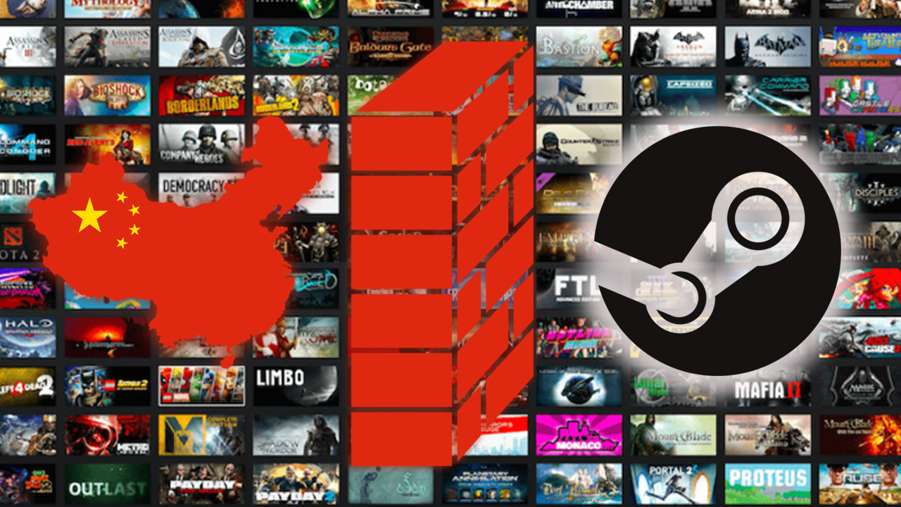Steam疑遭中國官方列入黑名單，引發大批對岸玩家哀號。（翻攝自推特）