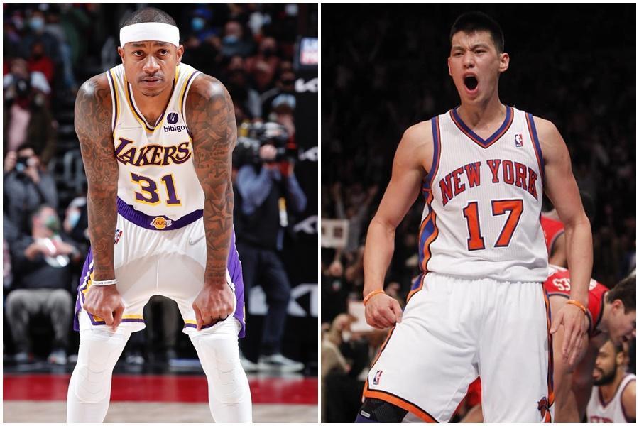湖人將不會與「矮湯」湯瑪士(Isaiah Thomas)續簽短約,美媒則建議紐約尼克遷回林書豪。(翻攝自洛杉磯湖人、林書豪臉書)