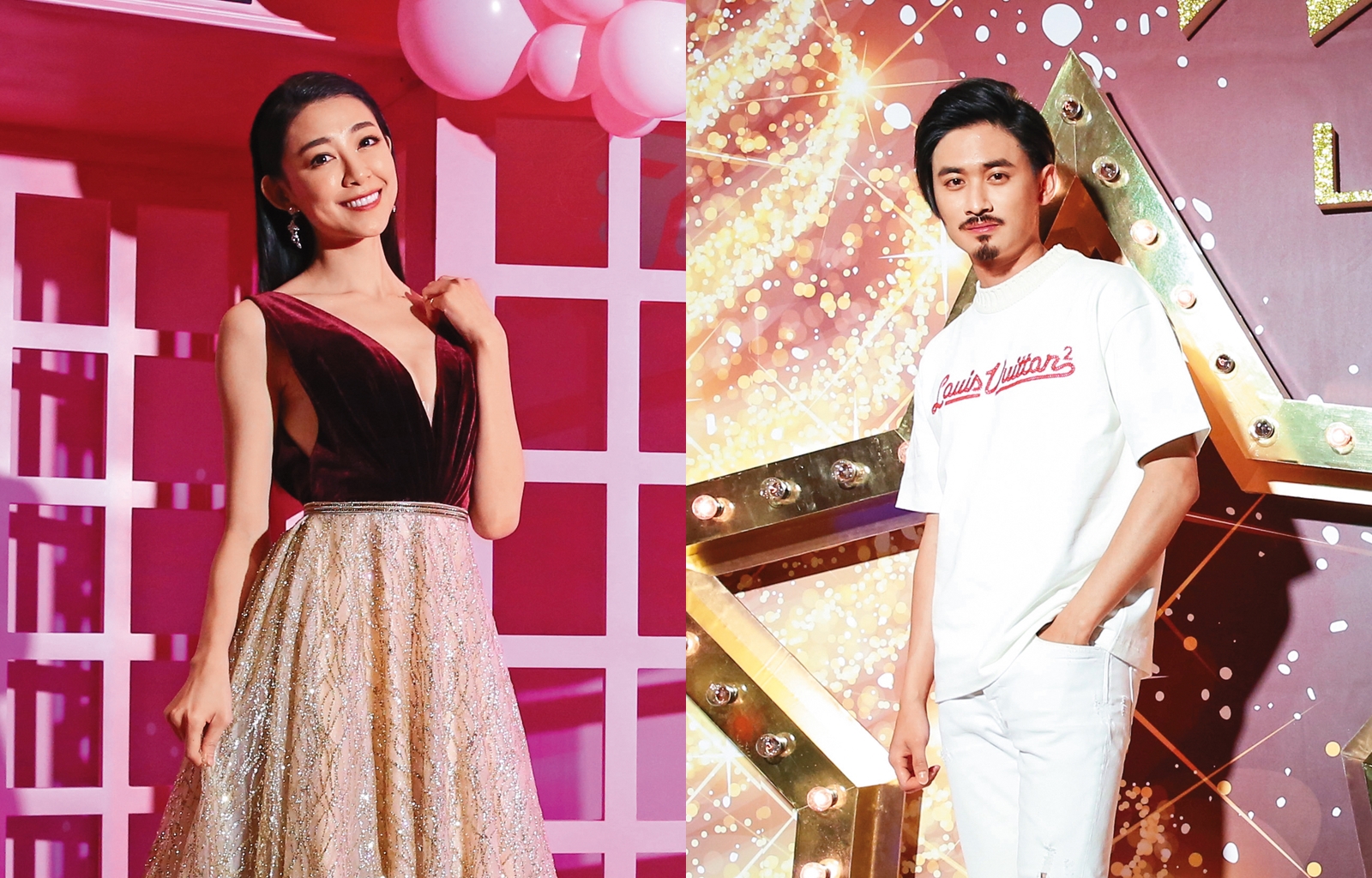 以歌唱為主的小紫（左），被視為浪LIVE潛力女神，明年將發個人單曲。音樂才子劉學甫（右）擁有許多粉絲支持，讓他能無後顧之憂做音樂。