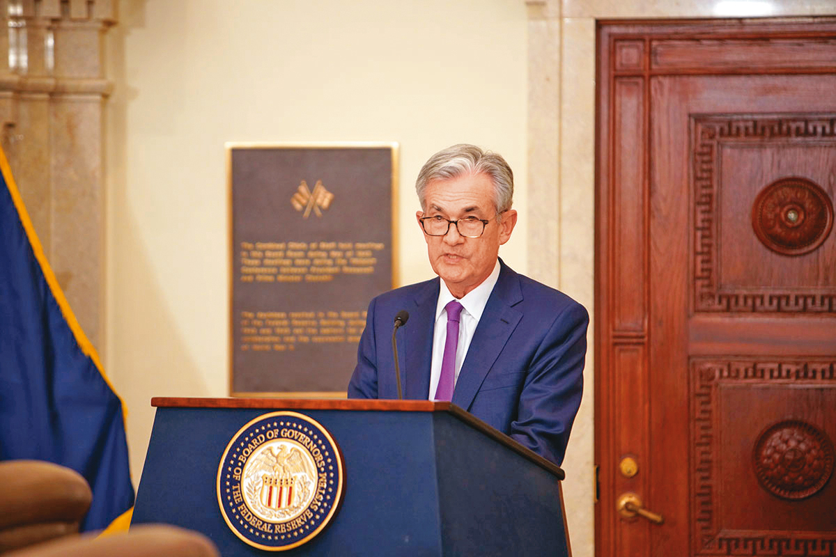 聯準會加速貨幣緊縮速度與幅度的行動，有助通膨逐漸降溫。圖為聯準會主席鮑威爾。（聯準會提供）
