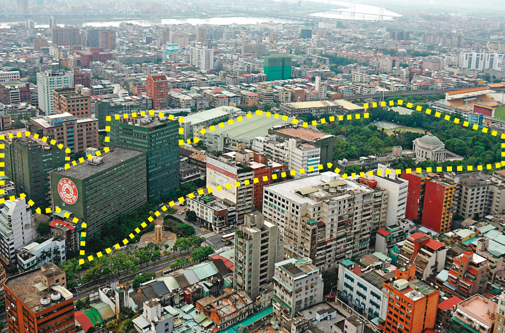 位於台北市中山北路的大同總部，準備規劃重建。