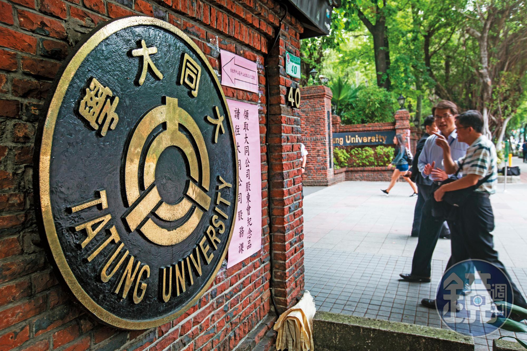 大同總部及大同大學的面積超過30,000坪,是台北市超級蛋黃區。