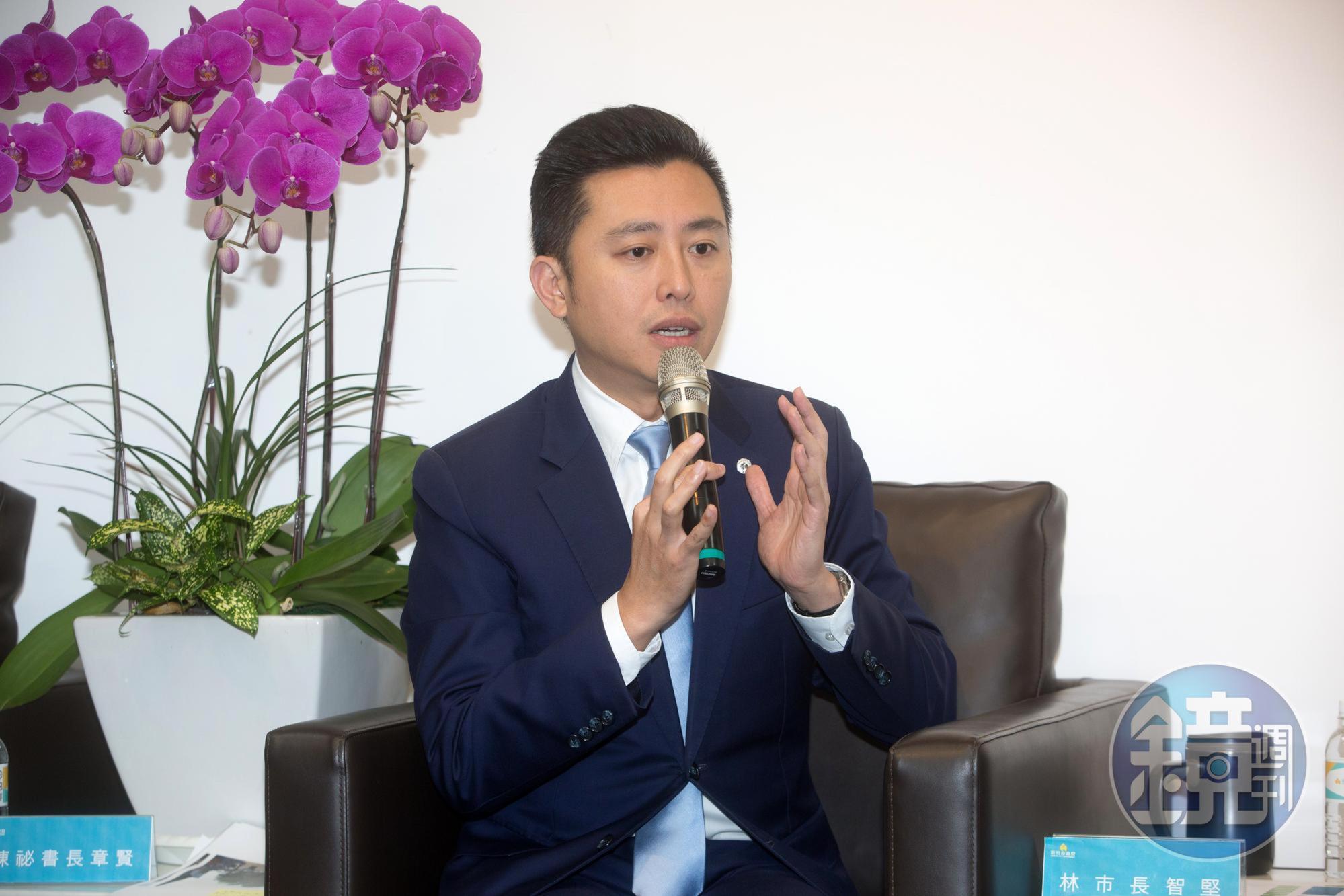 新竹市長林智堅宣布棄選大新竹市長，換取國民黨支持合併。（本刊資料照）