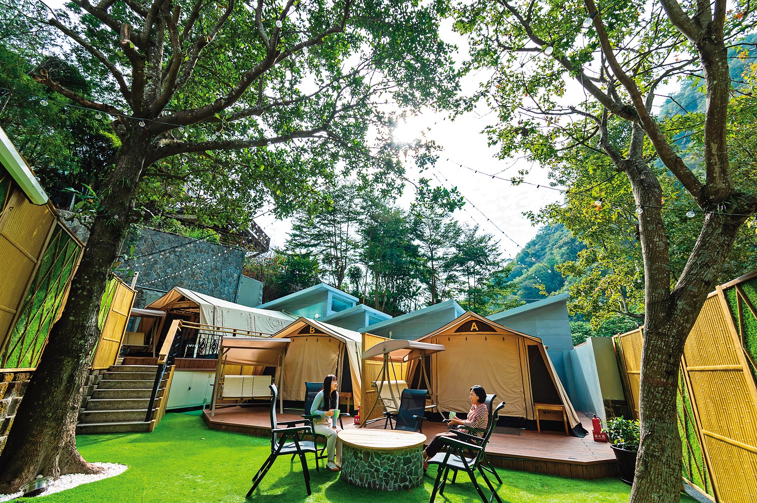 統一谷關溫泉養生會館改裝最大亮點即是增設豪華帳篷區。