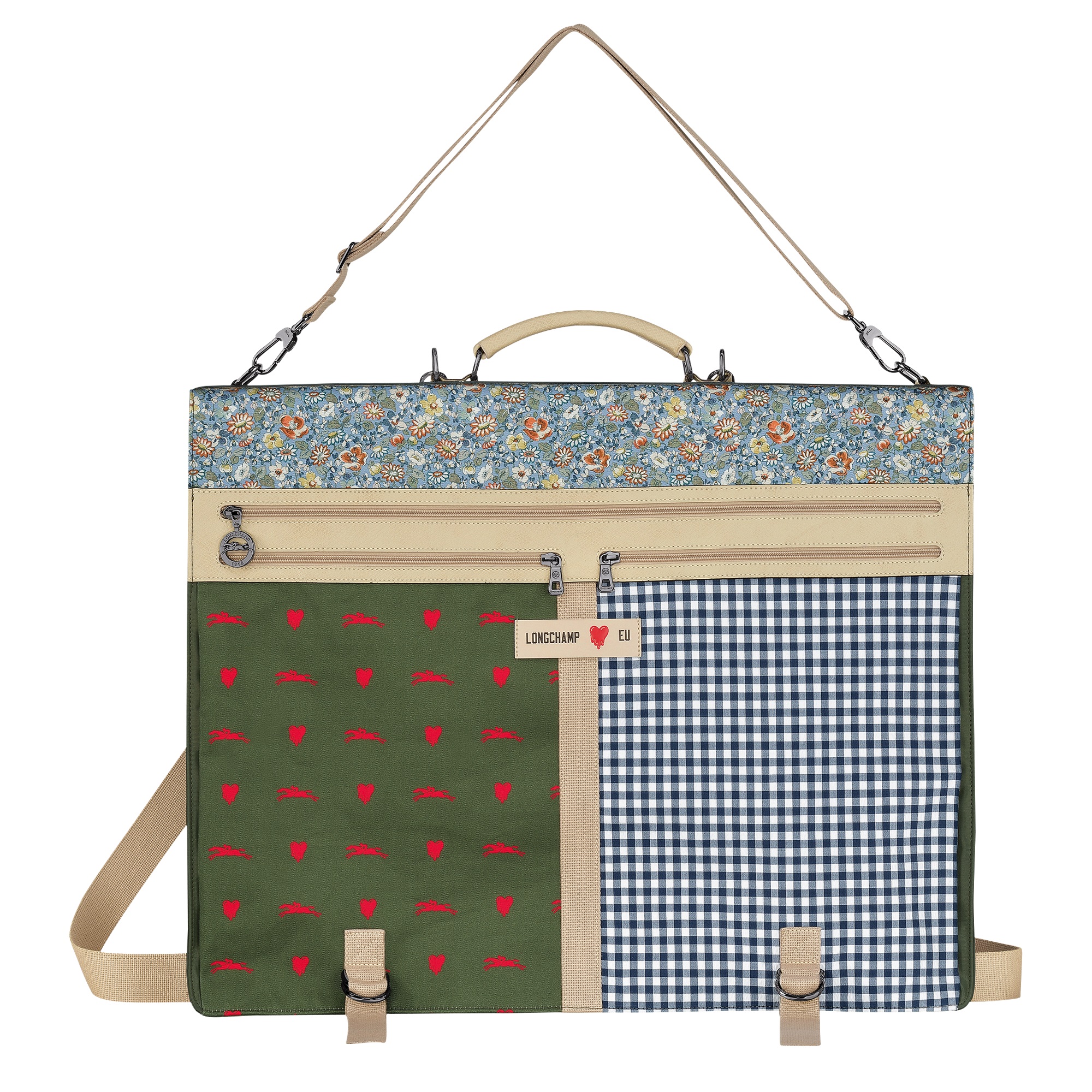 LONGCHAMP x EU聯名系列Le Pliage後背衣物袋。NT$22,800 (LONGCHAMP 提供)