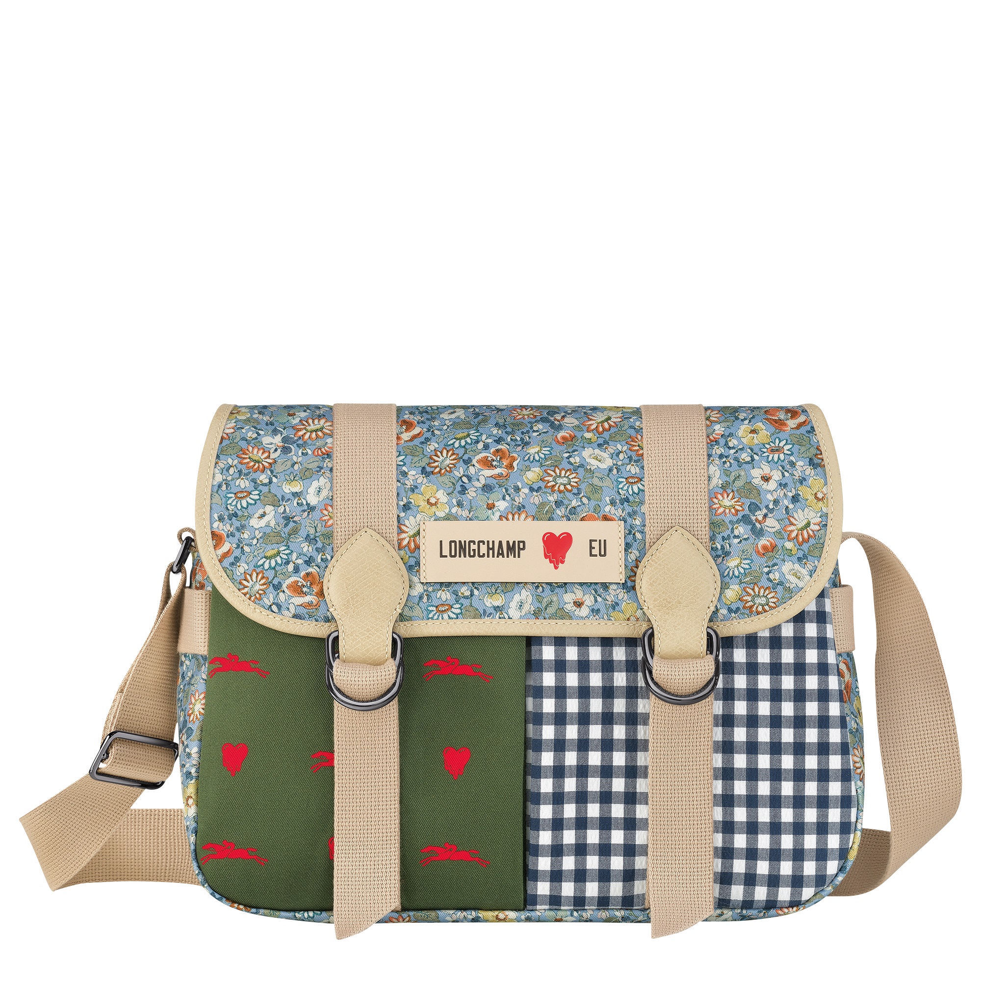 LONGCHAMP x EU聯名系列Le Pliage郵差包。NT$11,400 (LONGCHAMP 提供)