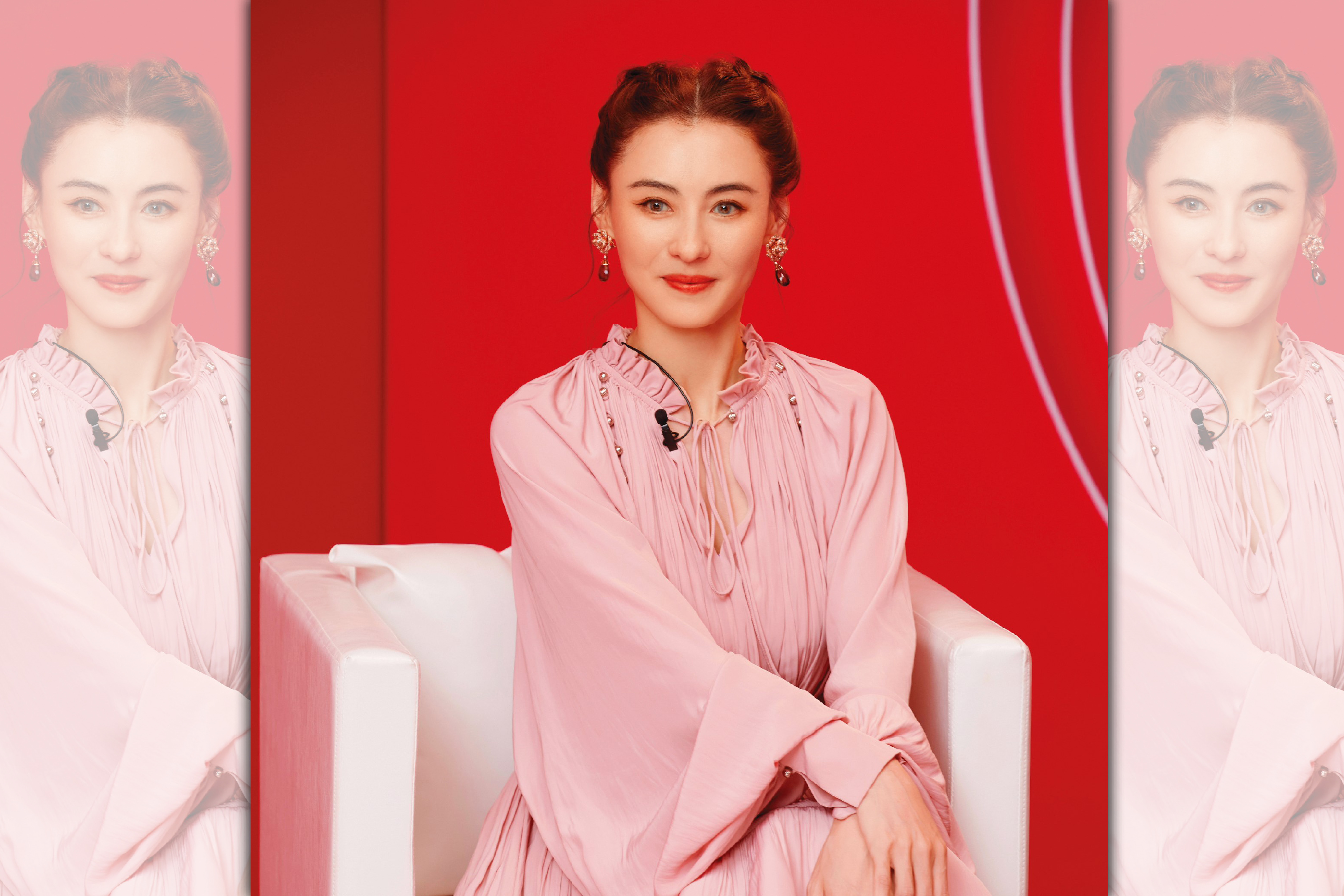 張栢芝曾用盡腦力在躲狗仔跟拍，甚至變裝過。（翻攝張栢芝微博）