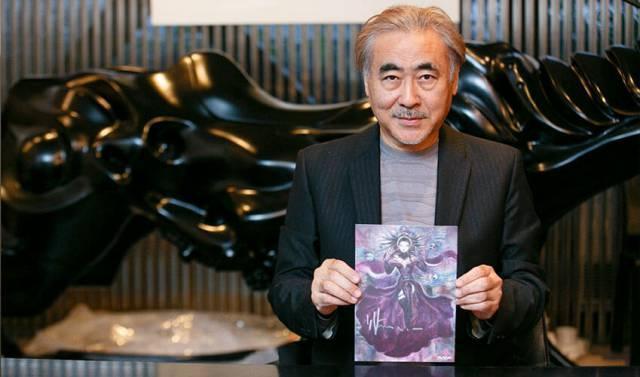 插畫大師天野喜孝於片中現身說法，坦言創作靈感深受慕夏影響。（海鵬）