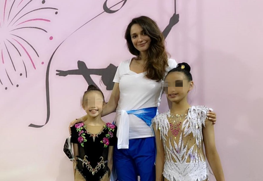 瑞莎近年積極投入台灣韻律體操教育。（翻攝瑞莎臉書）