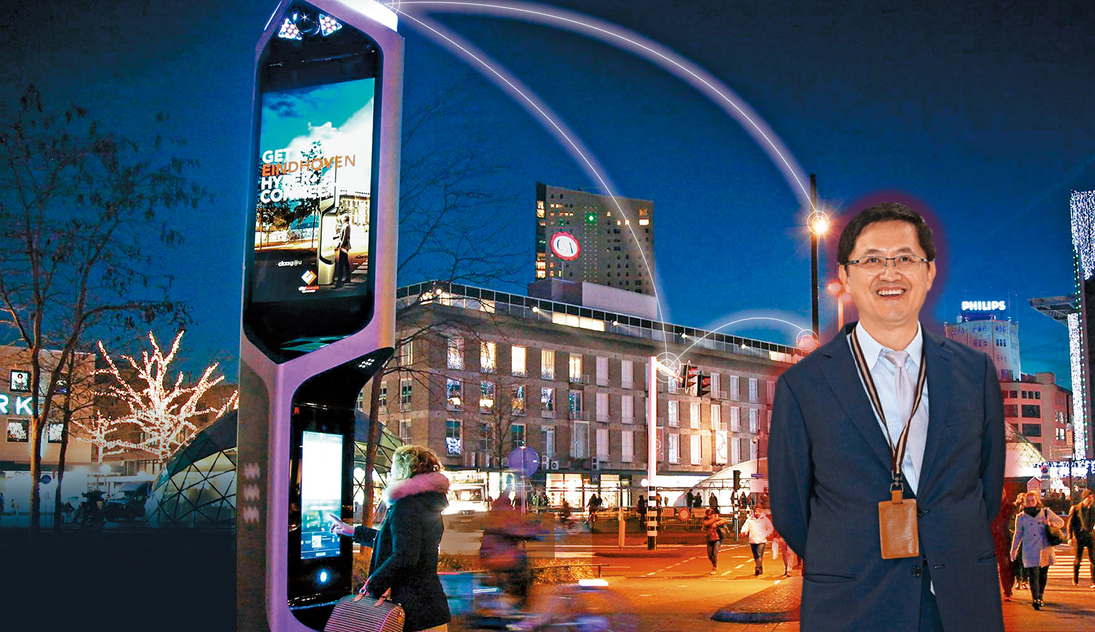 由和碩董事長童子賢領軍，攜手業界成立的「5G智慧杆標準聯盟」2022年9月將釋出國際市場版本，蓄勢待發準備出海。（圖片來源：citybeacon）