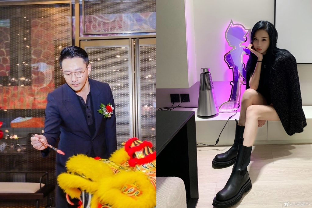 汪小菲才正式離婚，立即就有新歡報到，是個小咖女星張穎穎。（翻攝汪小菲、張穎穎微博）