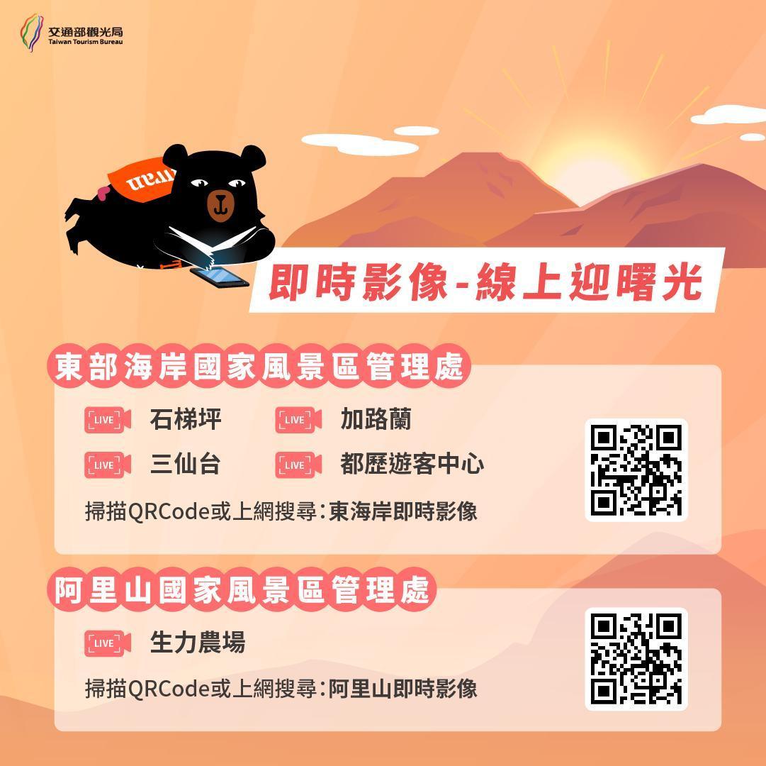 不想出門人擠人的民眾也可選擇看即時影像。(觀光局提供)