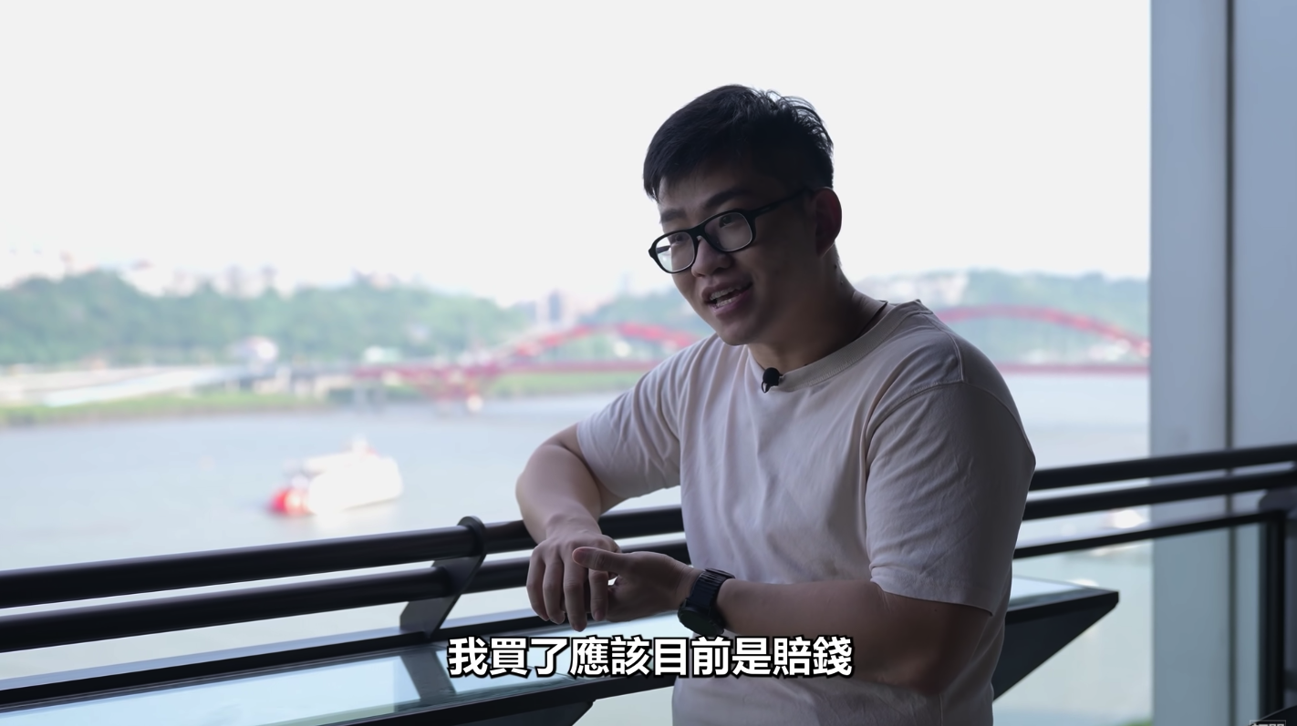 Joeman坦言最近買房「又賠錢」。（翻攝自Joeman YouTube頻道）