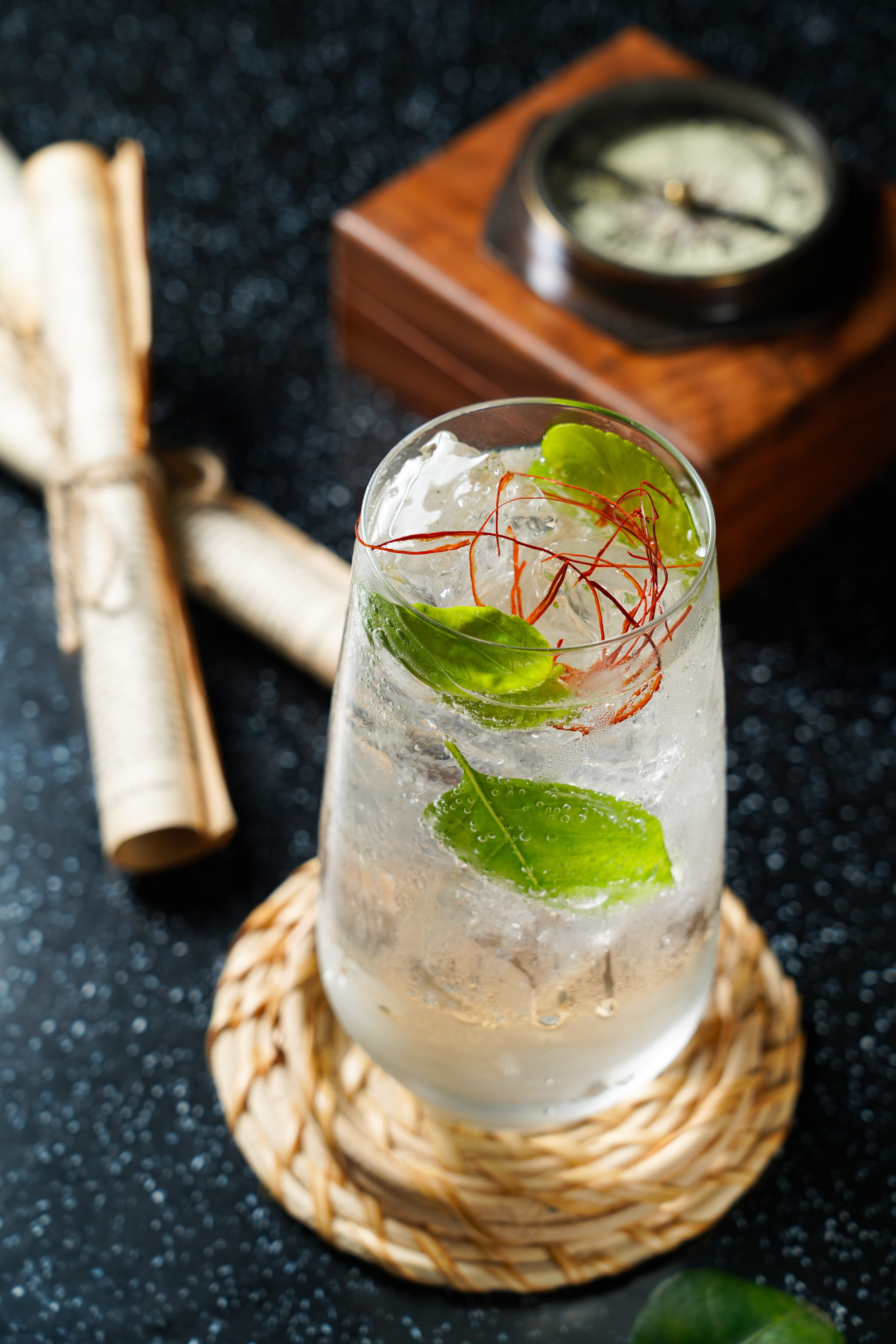 酒色澄淨的「考山市集」,以辣勁來掃尾。(350元/杯)