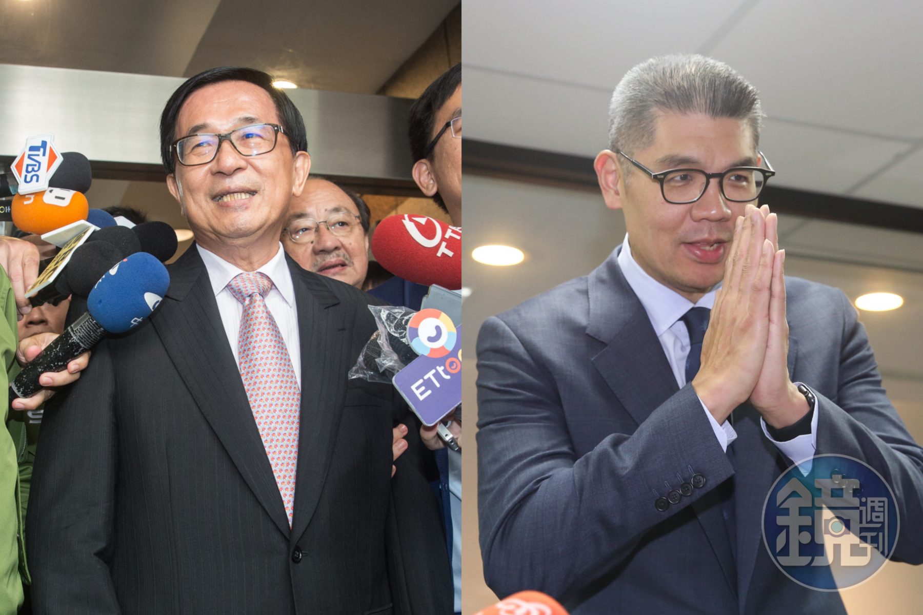 前總統陳水扁(左)入獄和連勝文(右)遭槍擊都發生在「上一次的虎年」2010年。(本刊資料照)
