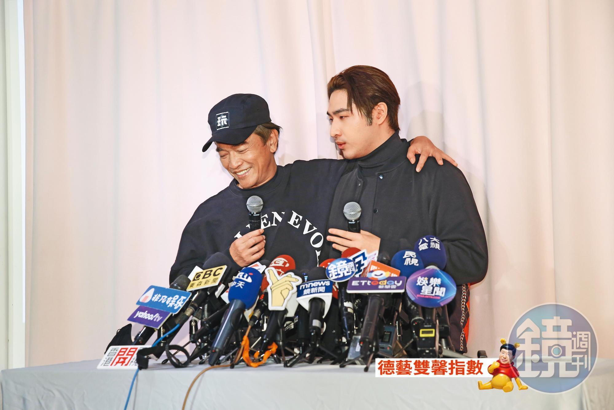 吳宗憲（左）突襲現身陪鹿希派（右），並透露鹿希派打算到中國大陸發展，嗯…荷蘭不去嗎？