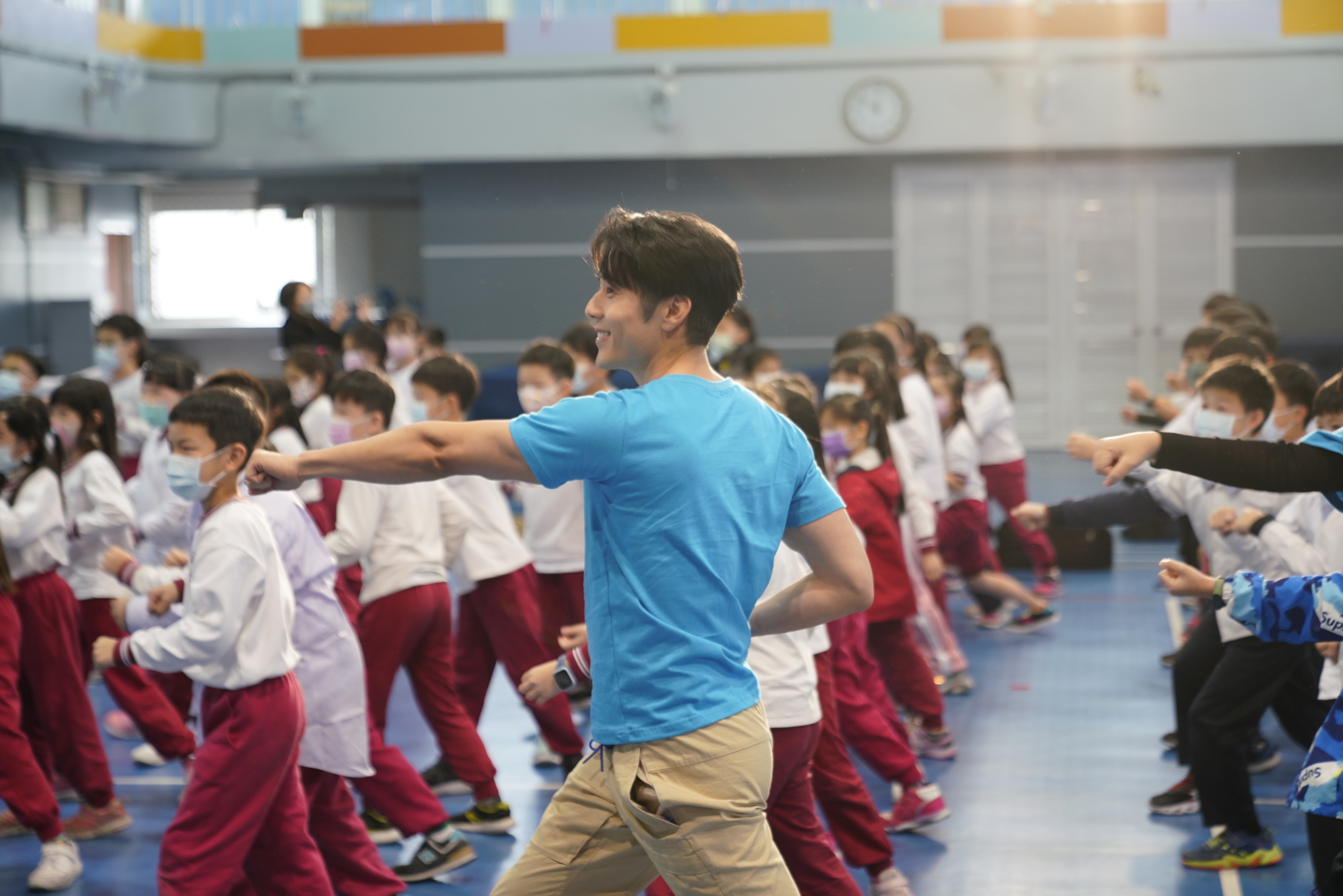 胡宇威今為公益活動現身。（董氏基金會提供）