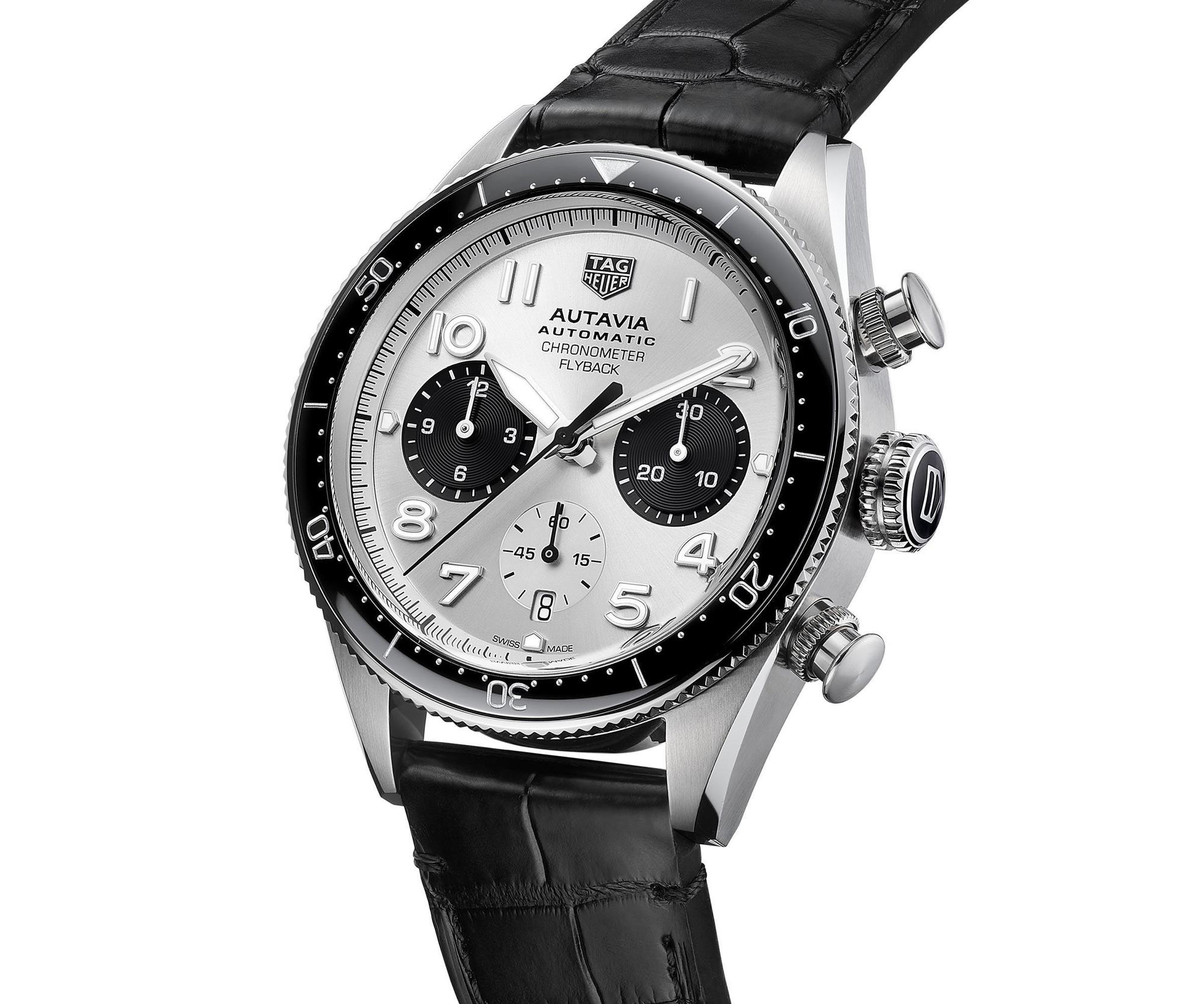 Autavia熊貓面盤飛返計時碼錶，定價NT$207,000。