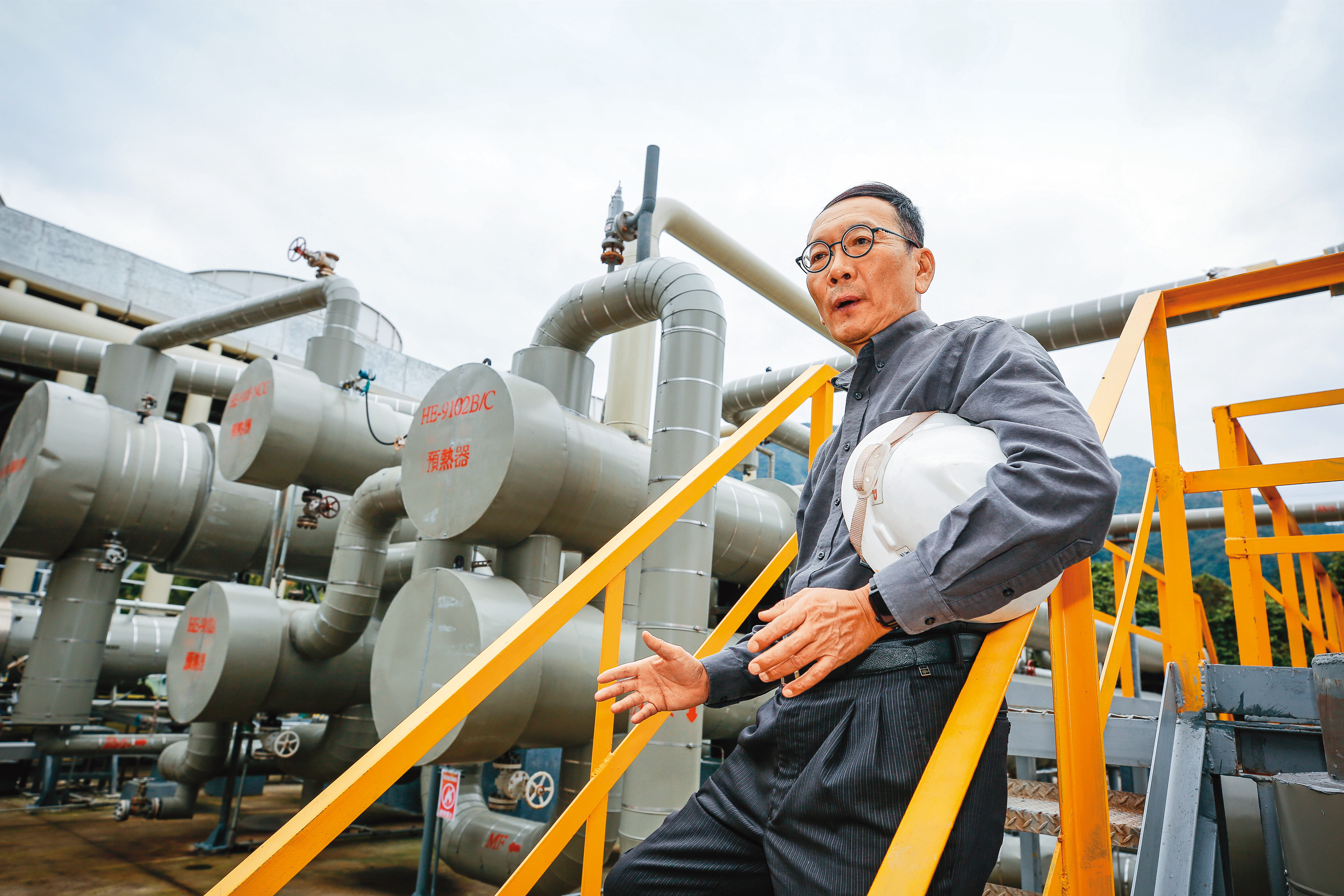 結元能源總經理林伯修是清水地熱發電廠重新啟用的重要推手。