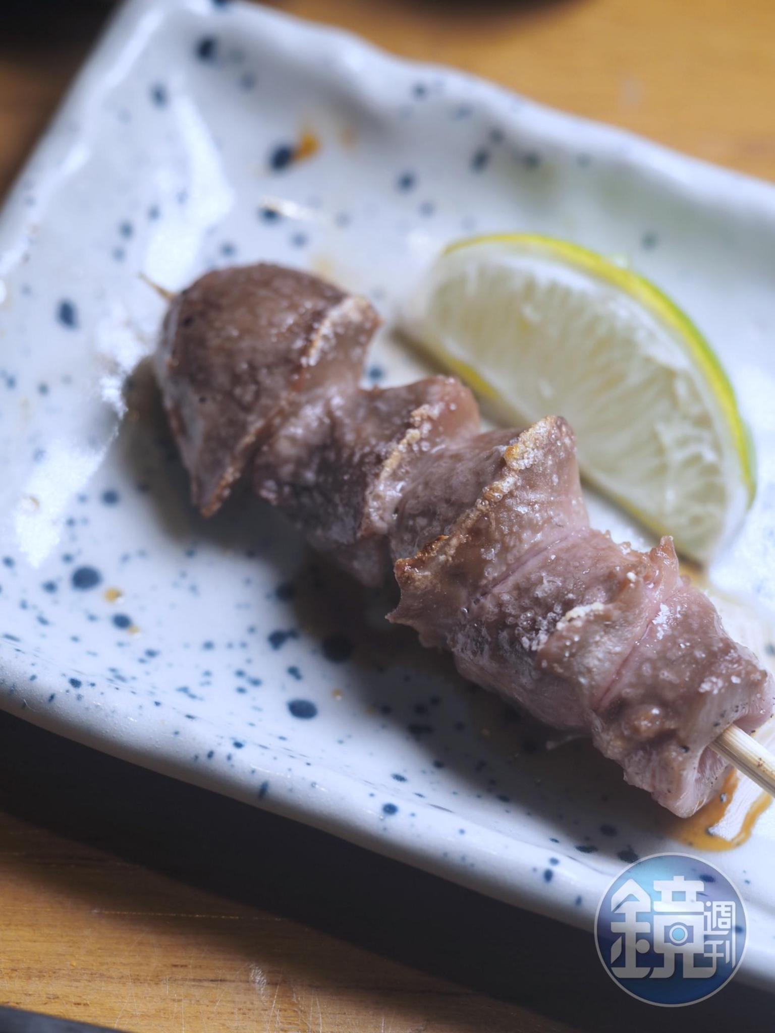 「雞胗」脆而不腥,怕內臟者應該也能接受。(日向特別套餐內容)