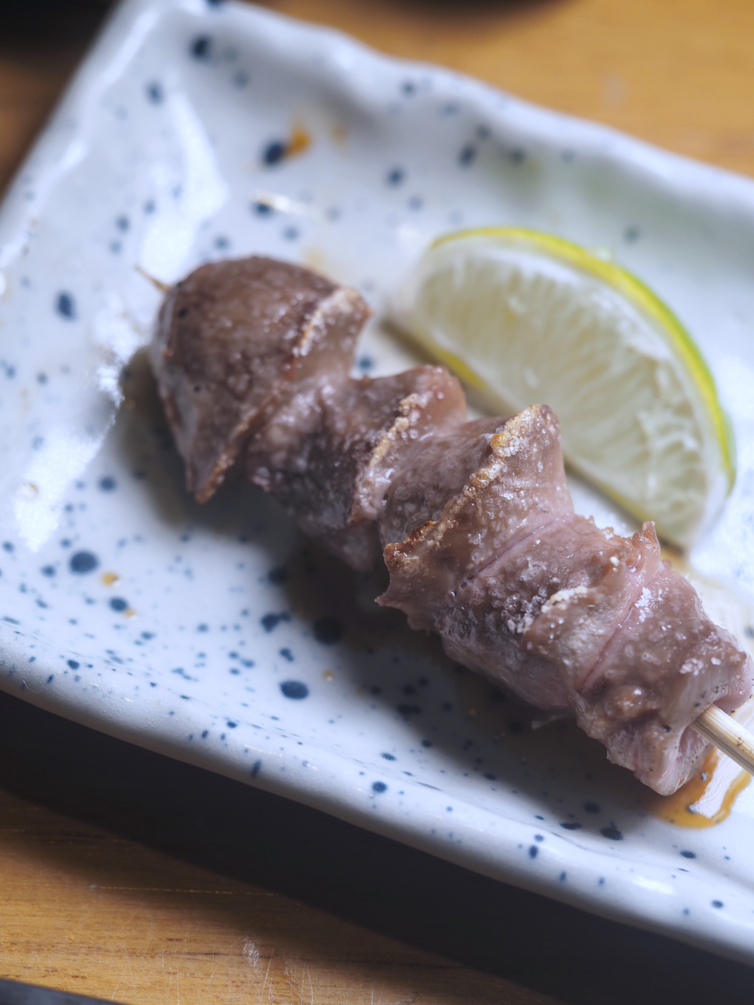 「雞胗」脆而不腥,怕內臟者應該也能接受。(日向特別套餐內容)
