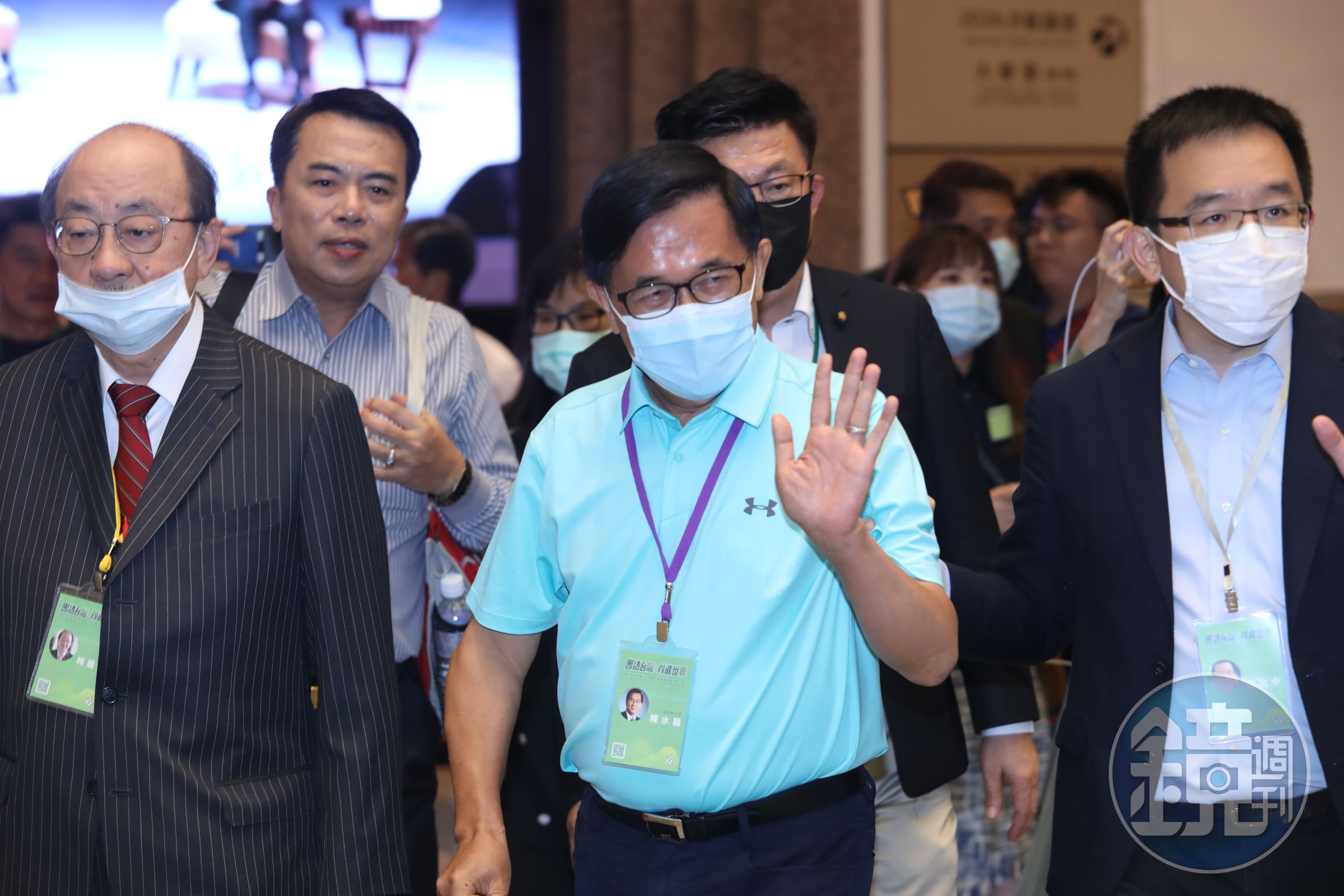 台南市議會近日提案籲請中央特赦前總統陳水扁（中），對此陳水扁的兒子陳致中（右）也表示樂見其成。（本刊資料照）