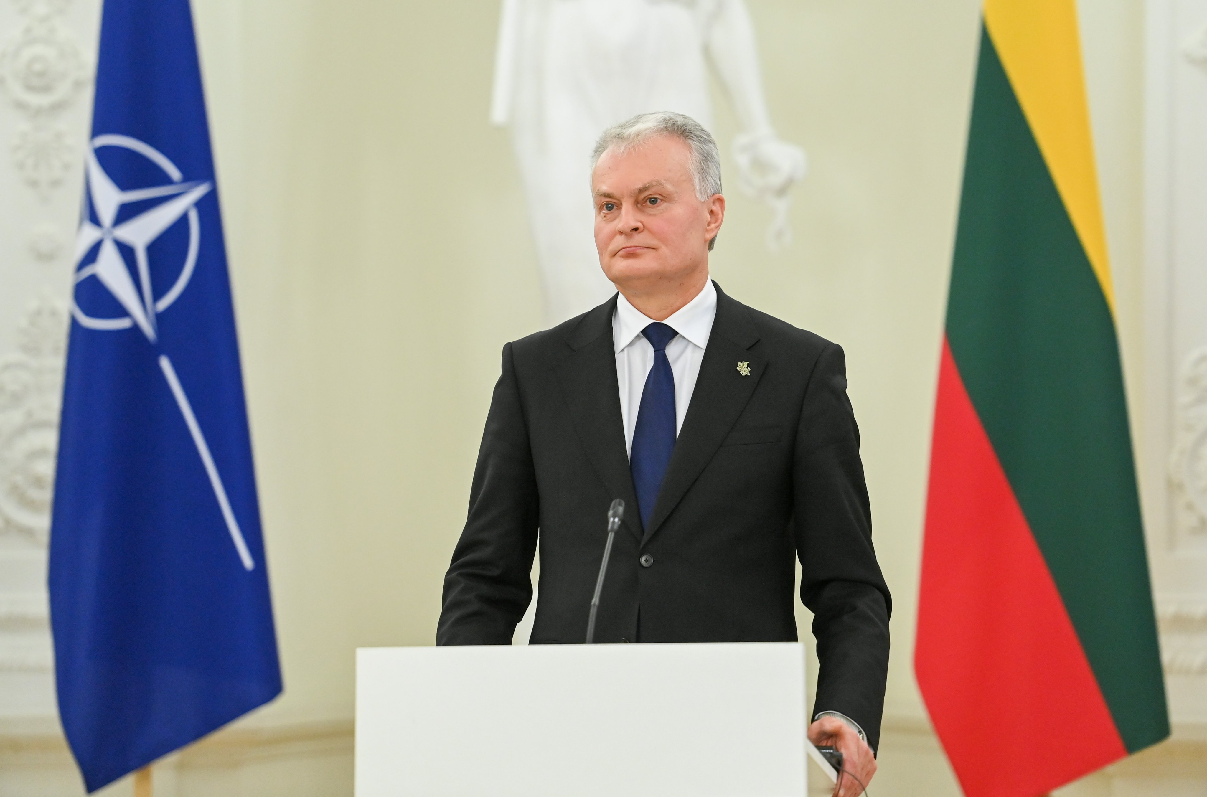 立陶宛總統瑙塞達日前指出讓我國以「台灣」名義設處是個錯誤，引發國內外一陣討論。（翻攝自Gitanas Nausėda推特）