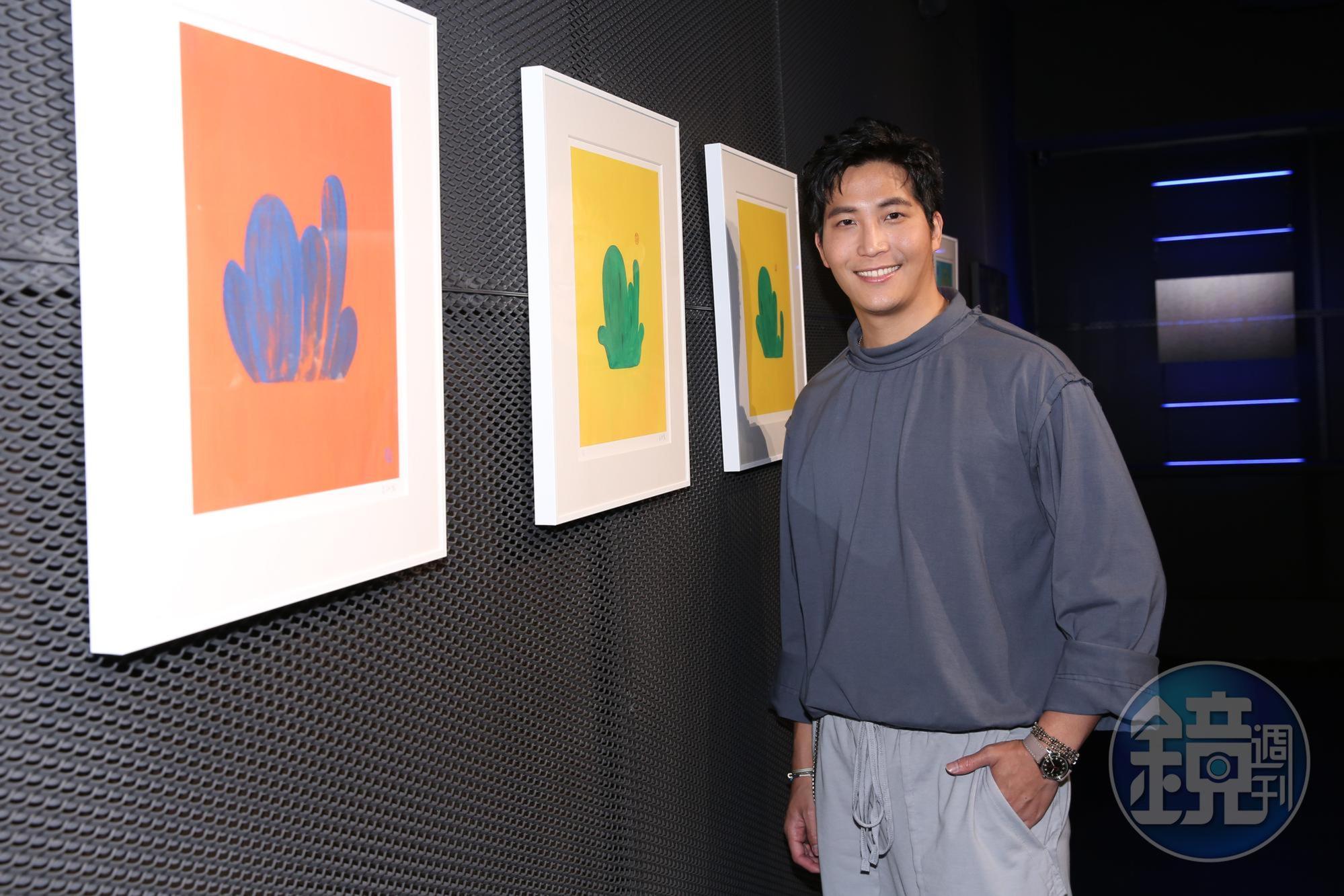 吳翔震前進One Art Taipei 博覽會與Avocado合作聯展。