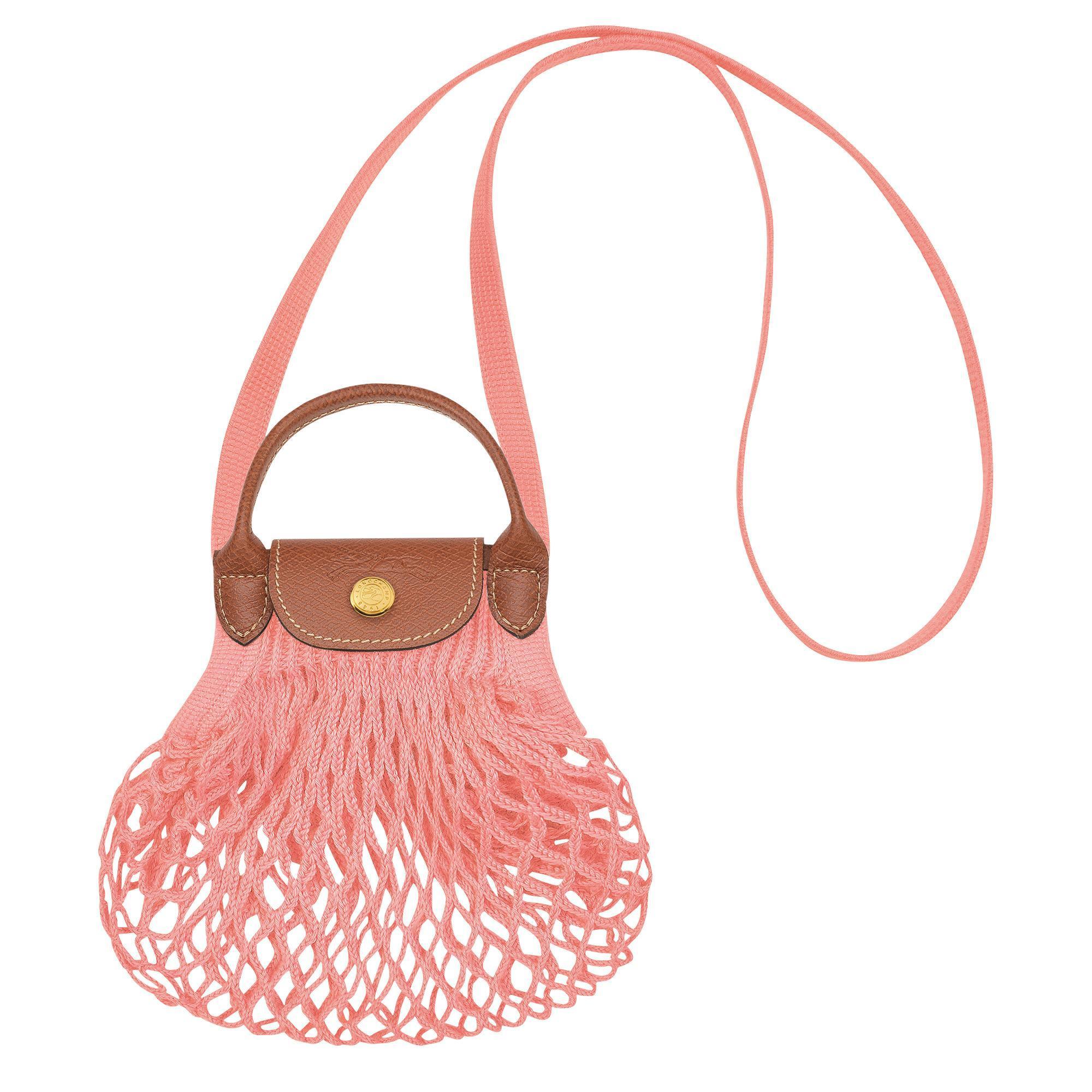 Le Pliage Filet系列腮紅色迷你手提包。NT$3,000(LONGCHAMP提供)