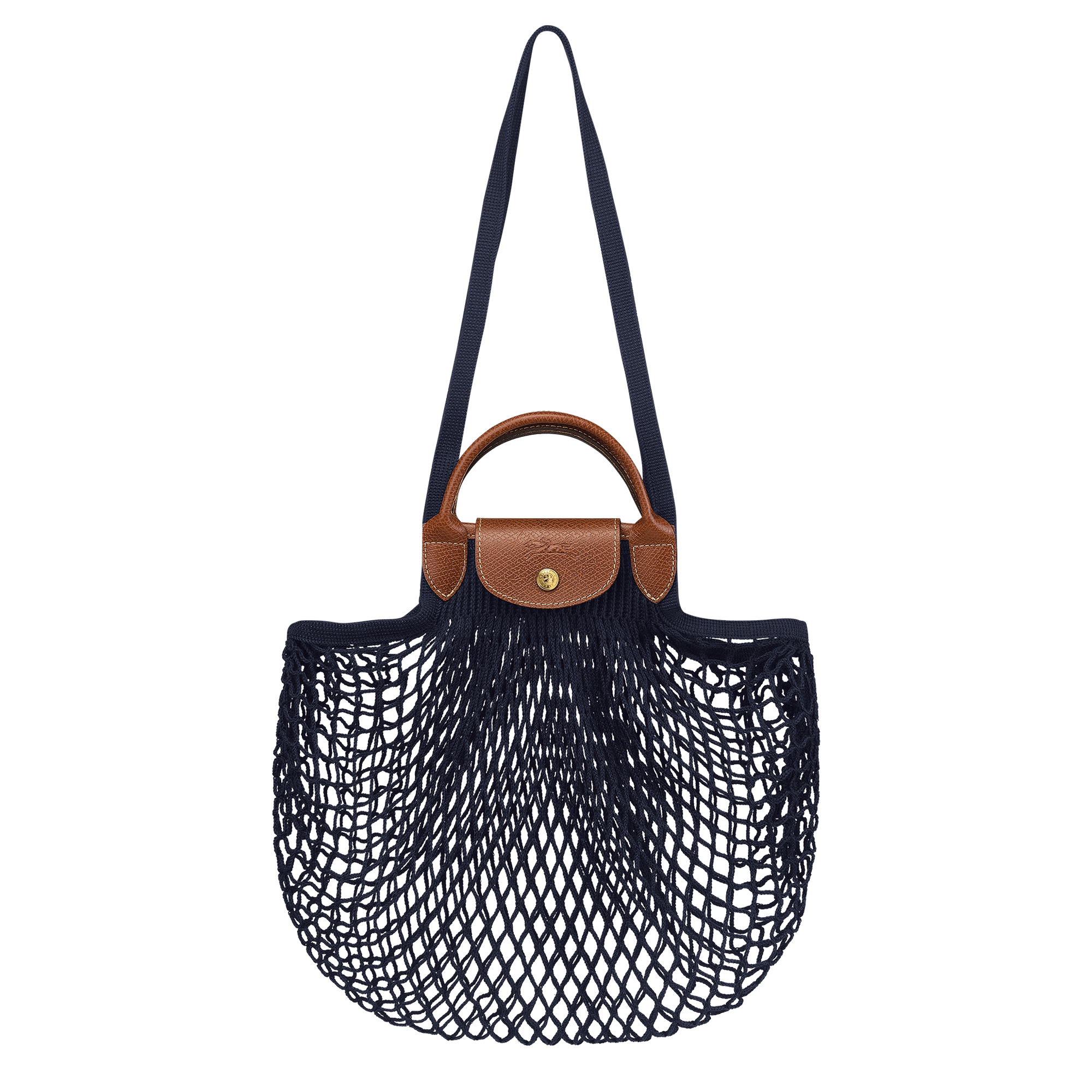 Le Pliage Filet系列海軍藍色手提包。NT$3,800(LONGCHAMP提供)