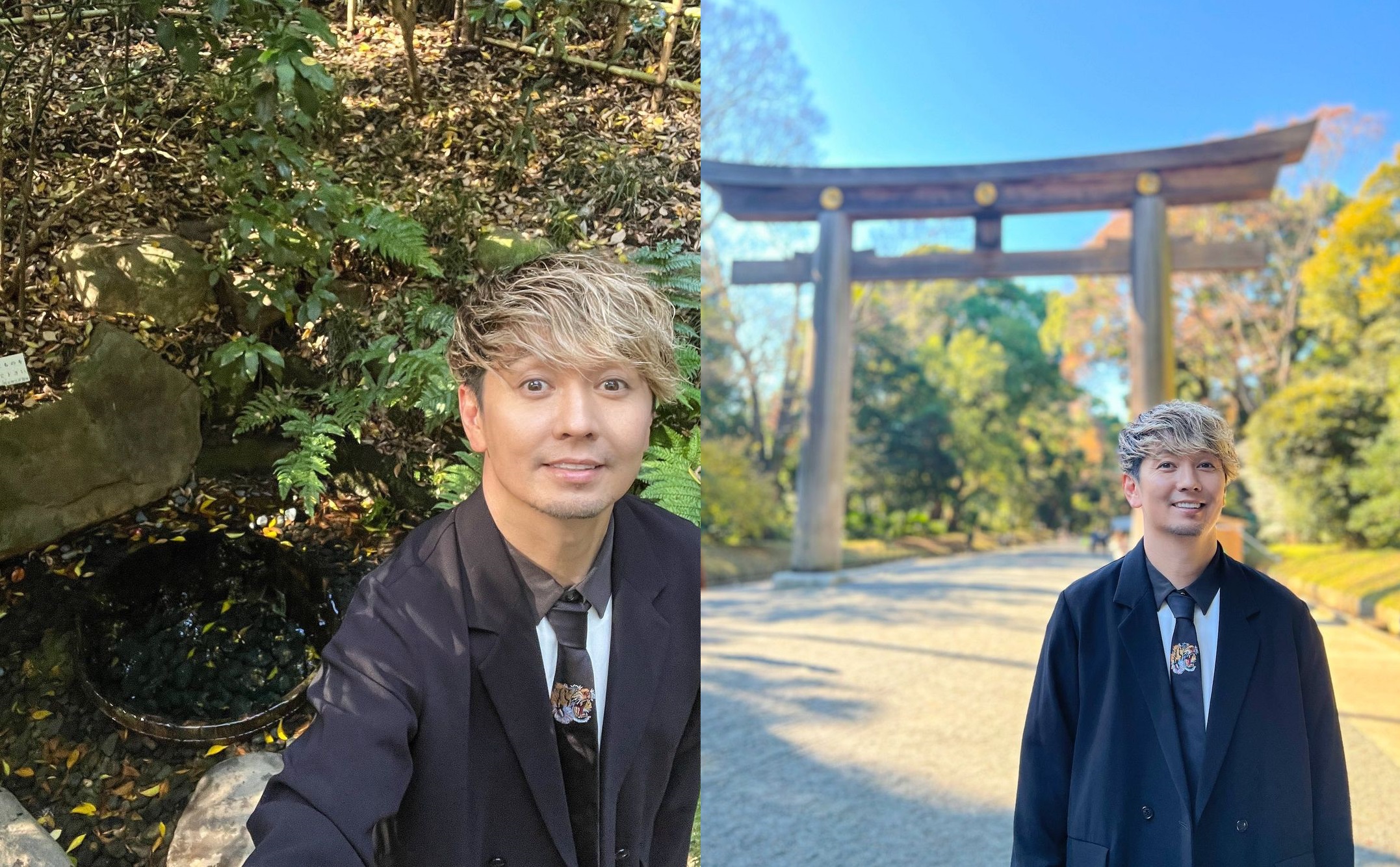 SHOCK EYE只要去神社或能量景點都會拍照留念。（翻攝自SHOCK EYE Instagram）