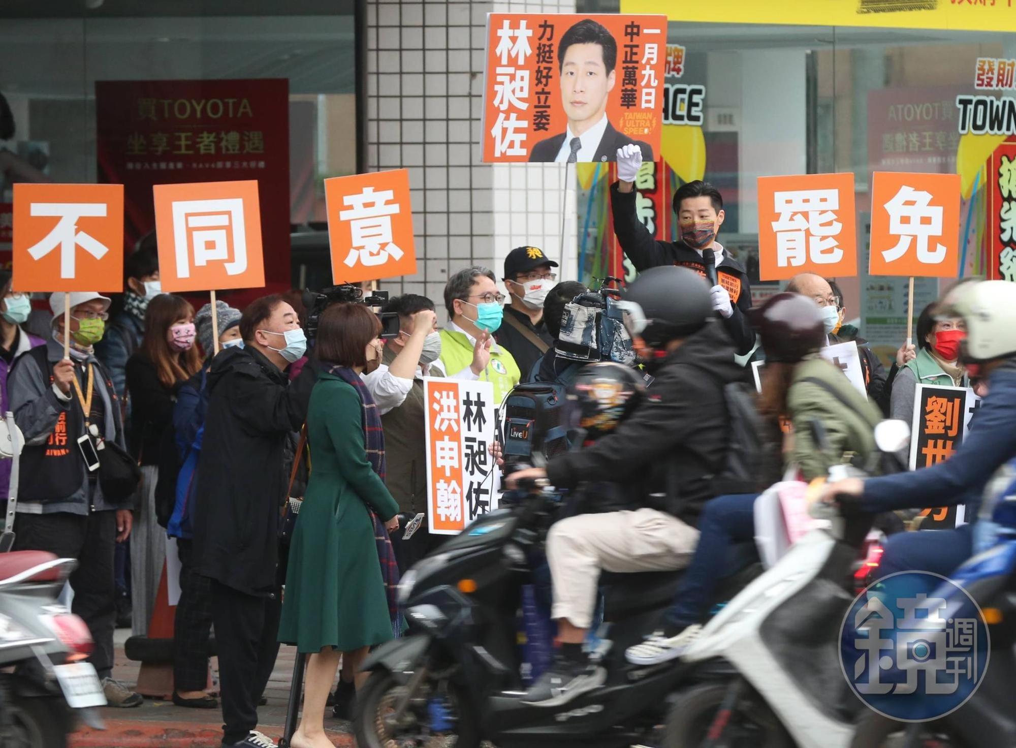 林昶佐罷免案將於9日投票，雙方陣營在倒數關頭積極宣傳。