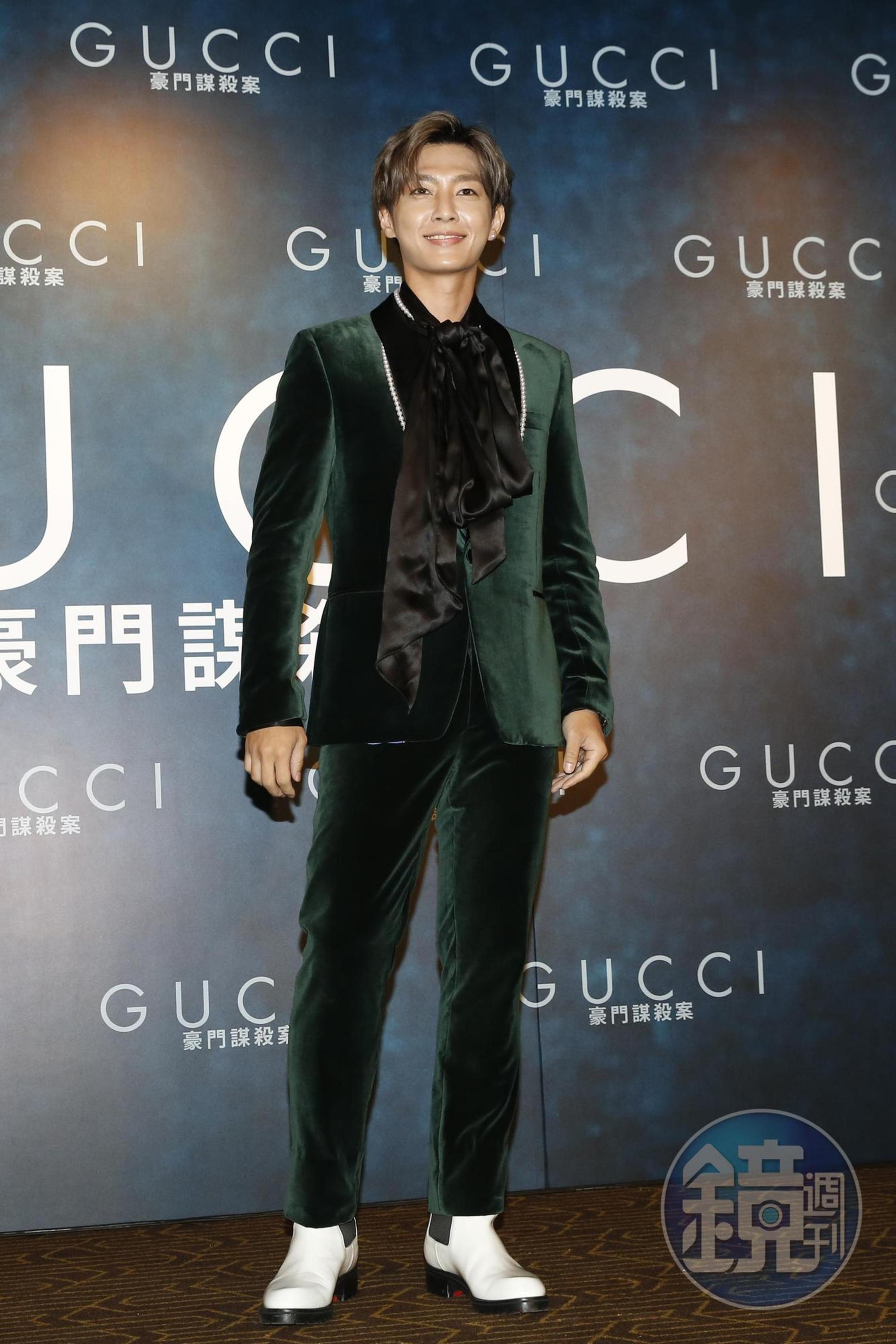炎亞綸表示前來首映支持自己的朋友女神卡卡，「她說第二次拍戲有點緊張。」