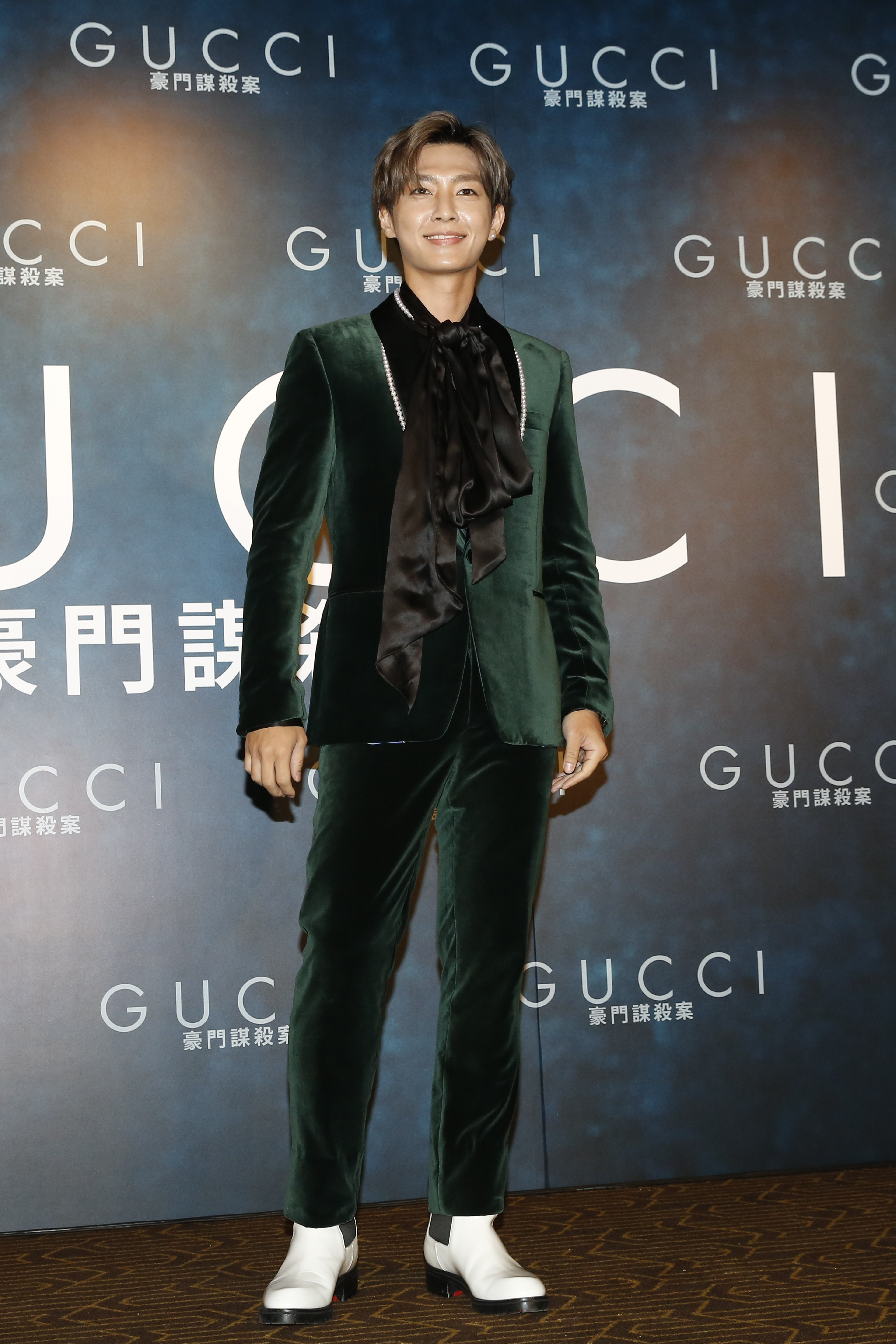 炎亞綸表示前來首映支持自己的朋友女神卡卡,「她說第二次拍戲有點緊張。」