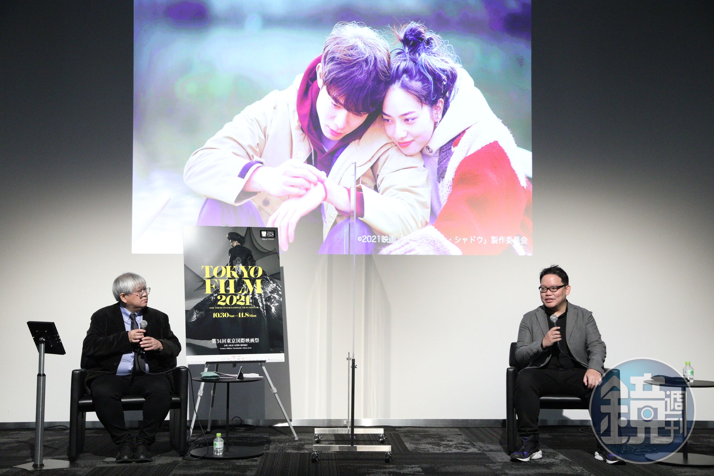 馬來西亞籍導演楊毅恆（右）與東京影展相當有緣，去年11月也帶著《月影》出席影展的座談活動。（東京國際影展提供）