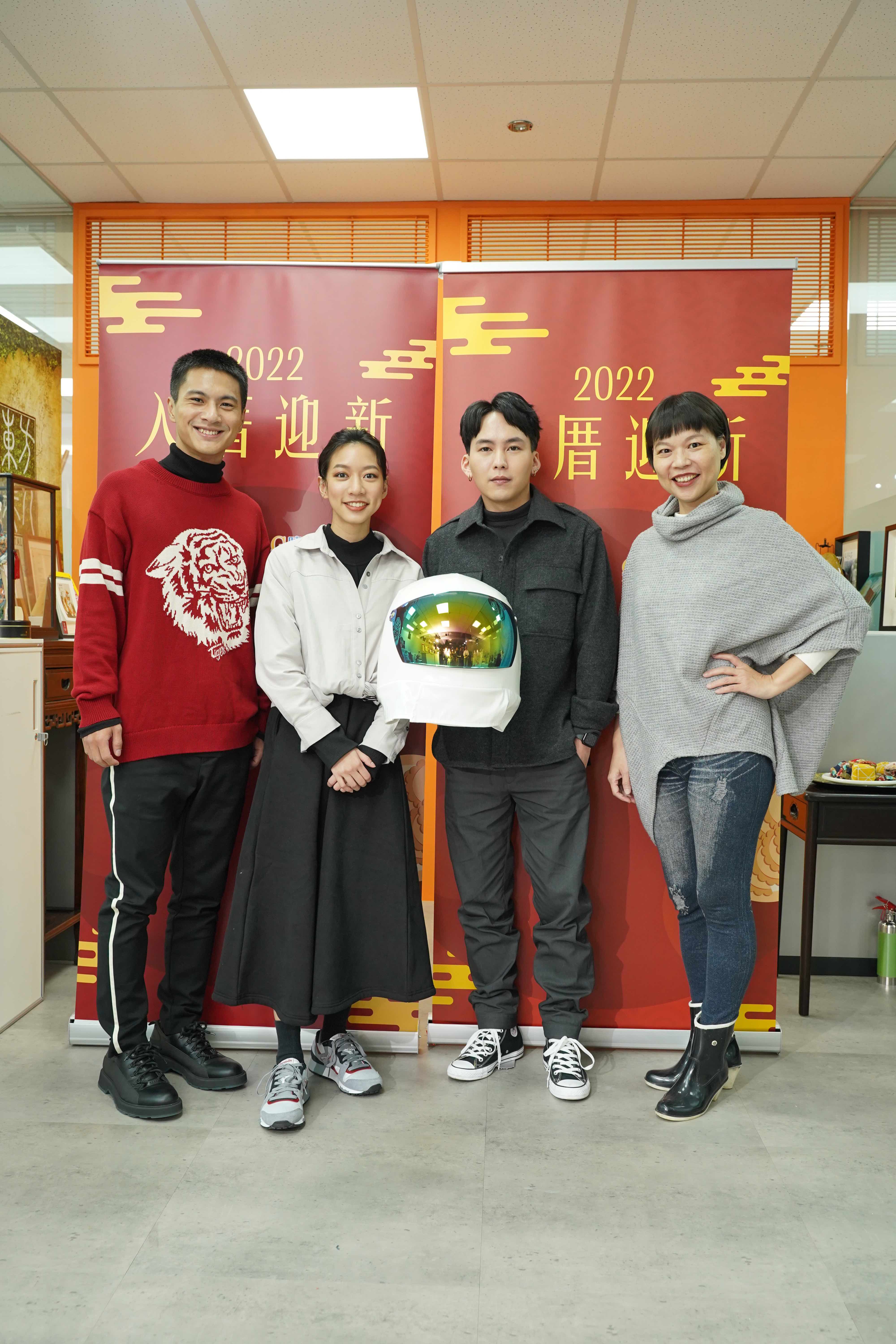 《星空男孩》演員李冠毅、陳妤、巫建和、黃舒湄齊聚一堂。（青睞提供）