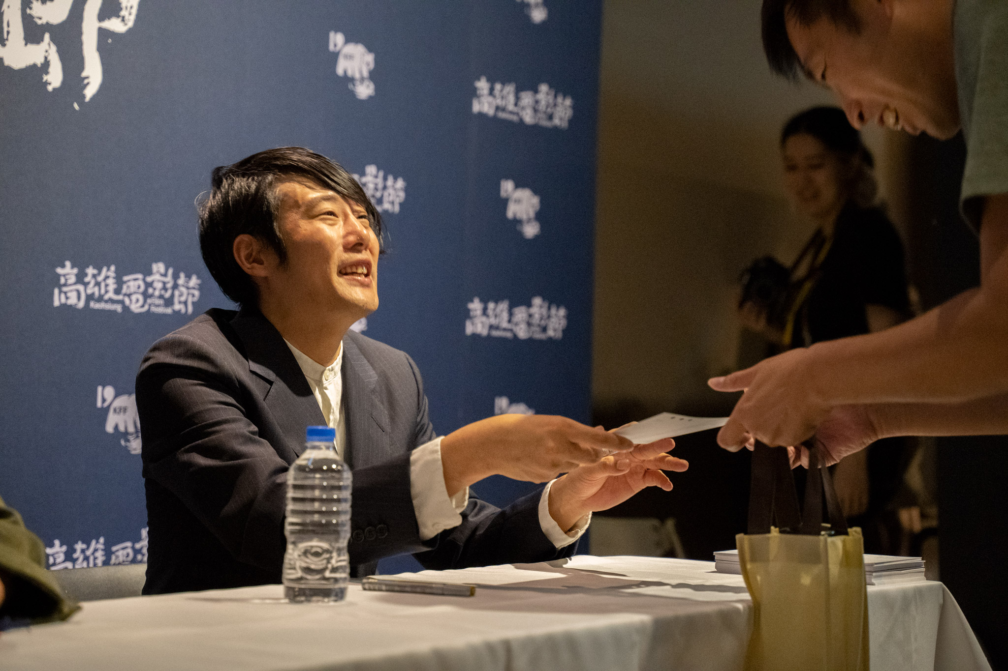 藤井道人導演曾帶著電影《新聞記者》訪台，參加高雄電影節映後活動與影迷互動。（高雄電影節提供）