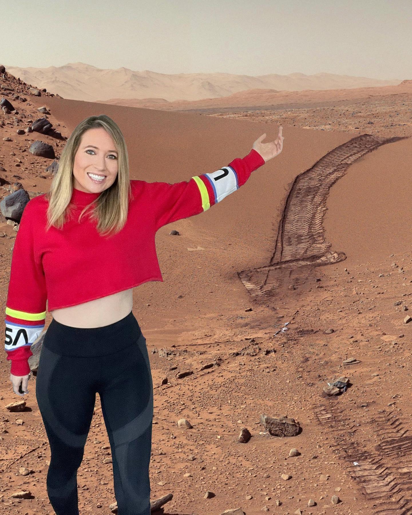 莎拉克魯斯盛讚人類登陸火星,加速了尋找外星生命的進度。(翻攝Sarah Cruddas Facebook)