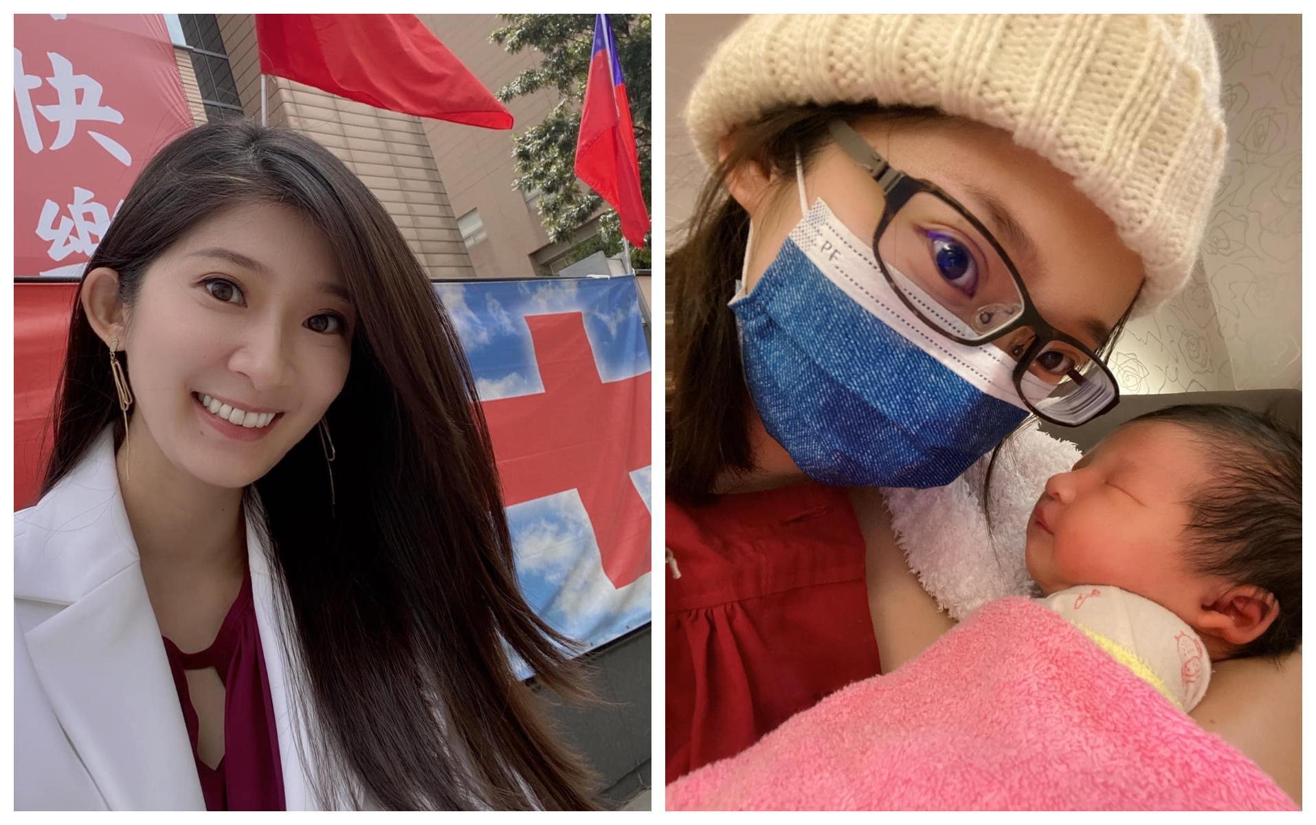 李明璇上週順利誕下女兒。(翻攝自李明璇臉書)