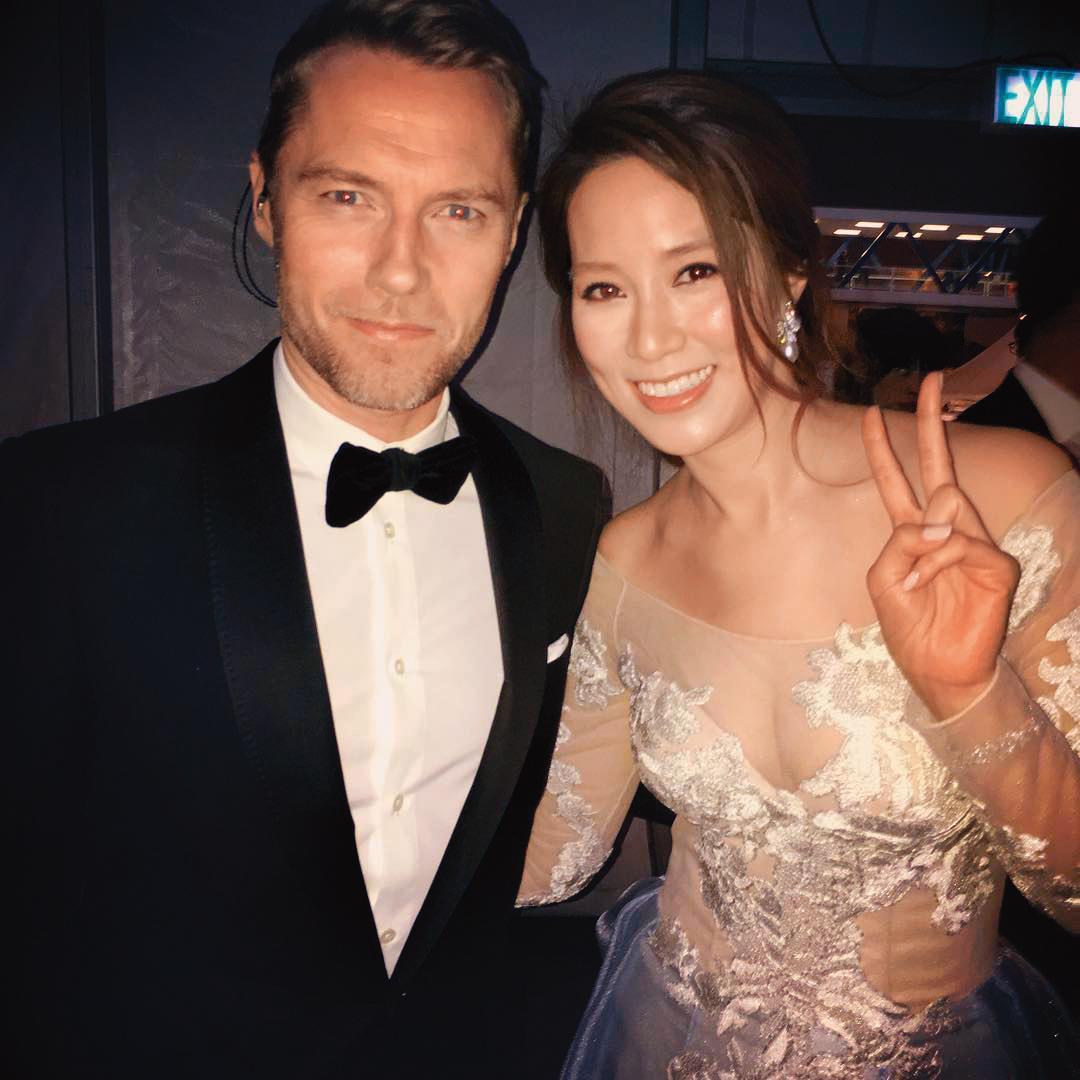 徐子淇為了小孩的生日耗費千萬台幣，還請了羅南（左）當表演嘉賓。（翻攝徐子淇IG）