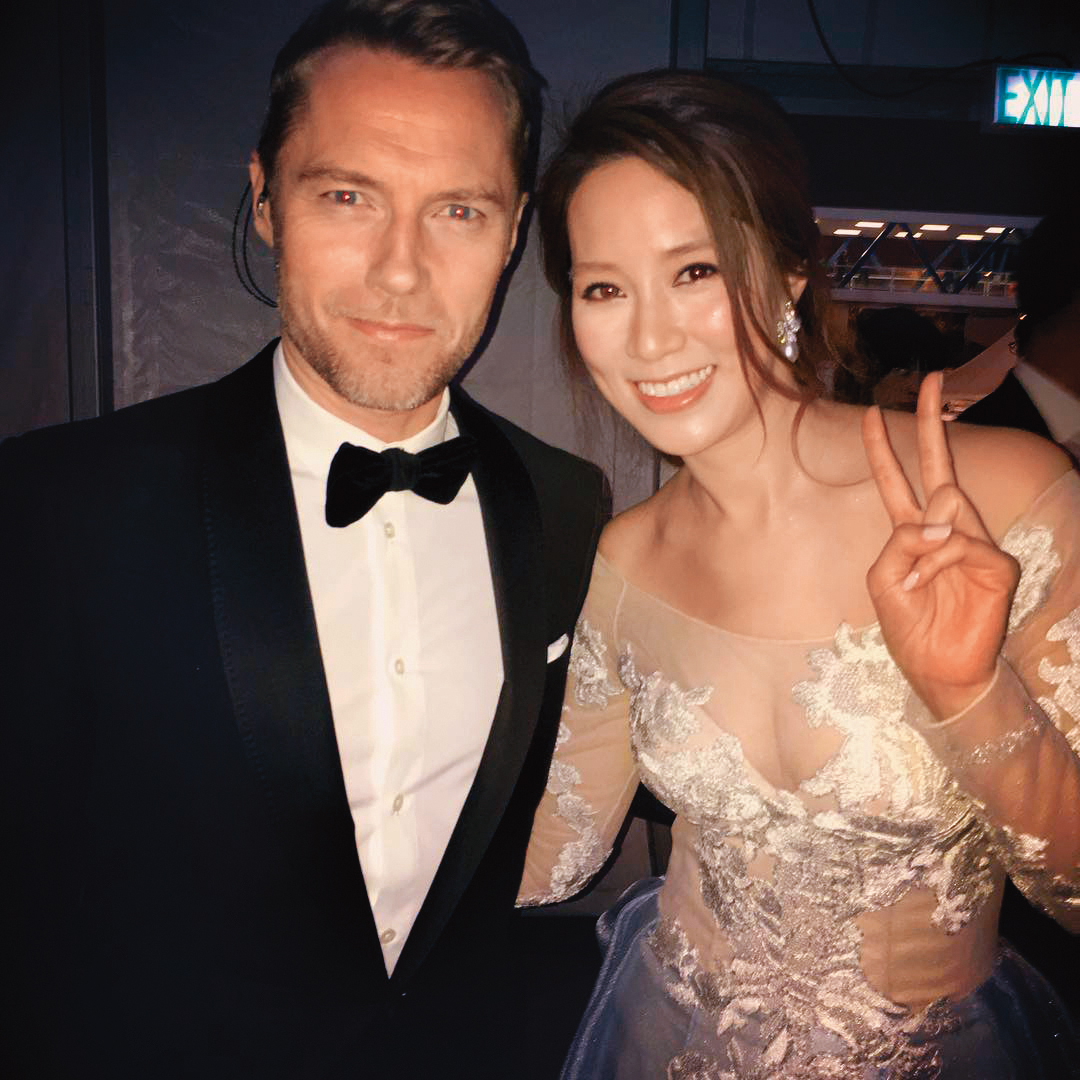 徐子淇為了小孩的生日耗費千萬台幣，還請了羅南（左）當表演嘉賓。（翻攝徐子淇IG）