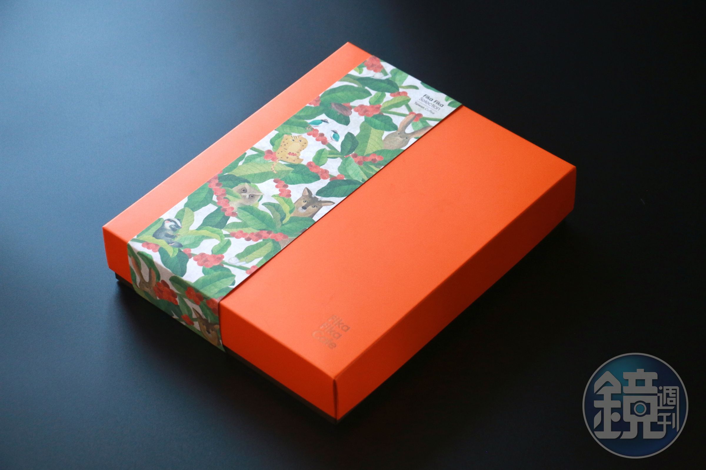 Fika Fika Cafe台灣精品咖啡午茶禮盒，搭配超萌的台灣原生種插畫。（Fika Fika Cafe提供）