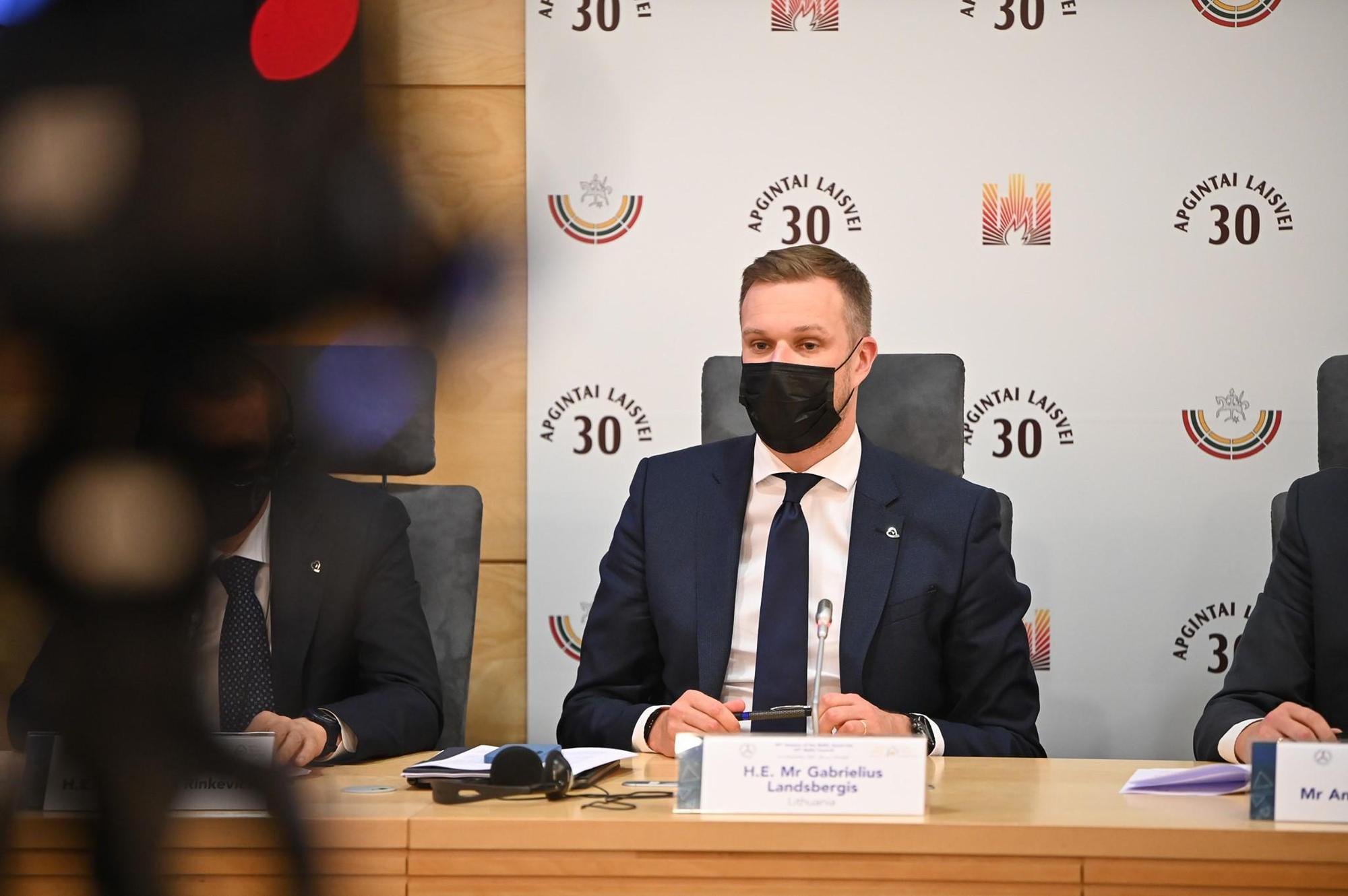 立陶宛外長強調,用台灣來稱呼並沒有錯,也沒有違反任何國際條約。(翻攝自立陶宛外交部)