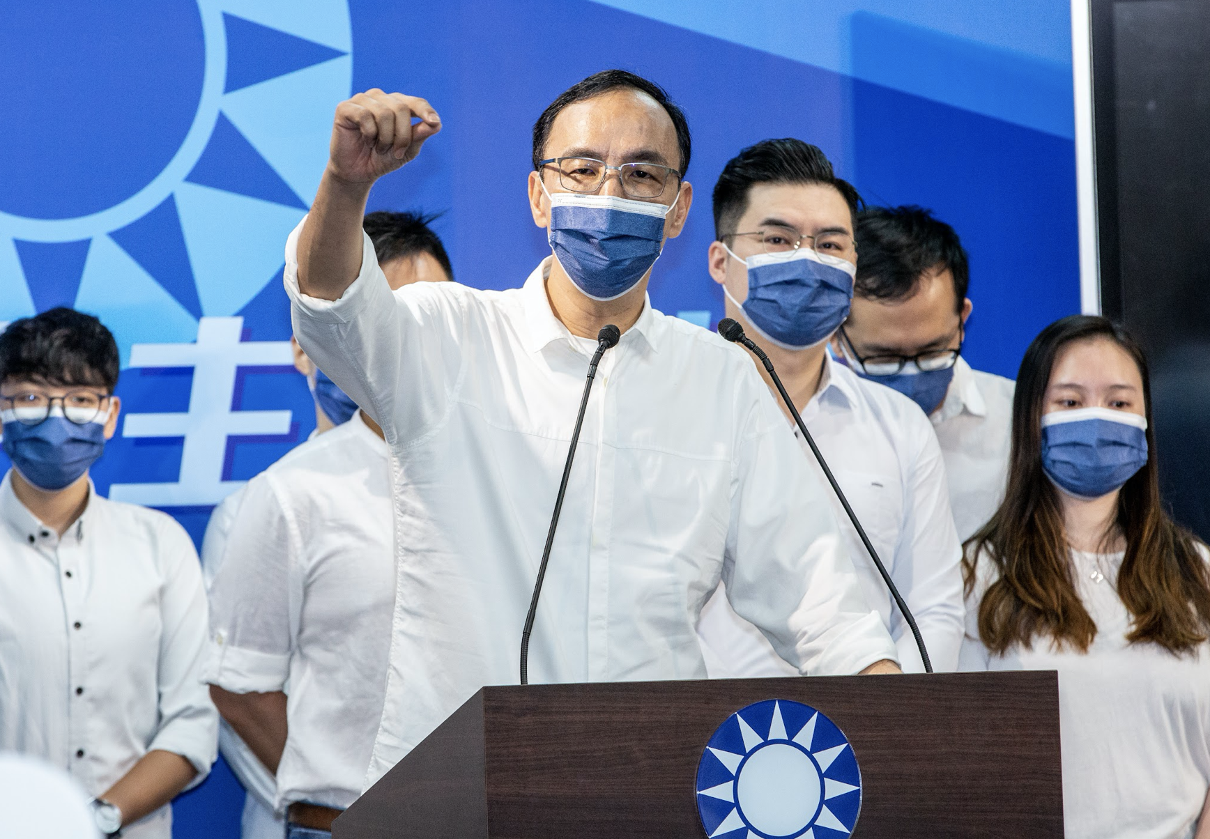 國民黨黨主席終於發千字長文對敗選向支持者道歉。（資料照）