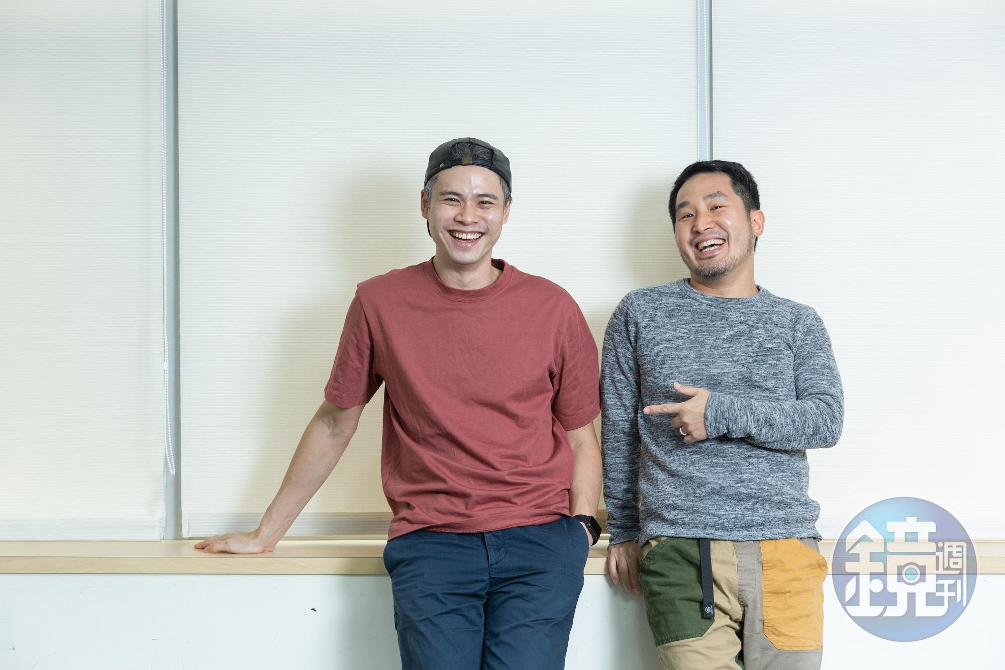 吳定謙(左)與李中(右)交情好默契佳,攜手執導《孟婆客棧》。