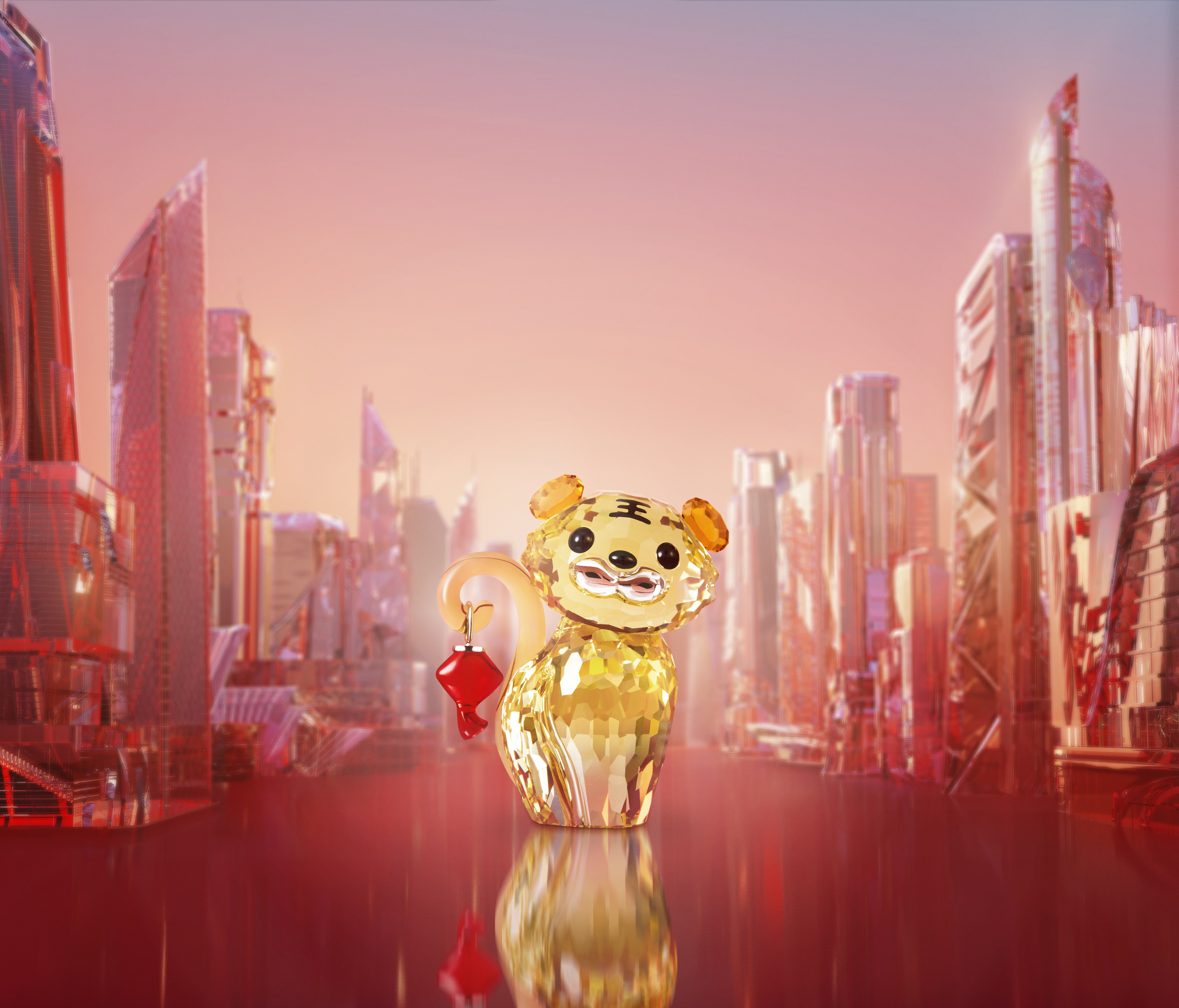 Asian Symbols水晶小老虎擺件。NT$5,450(Swarovski提供)
