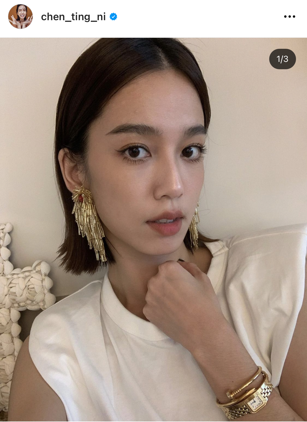 陳庭妮曾透露不排斥閃婚，但其實愛情長跑多年。（翻攝自陳庭妮IG）
