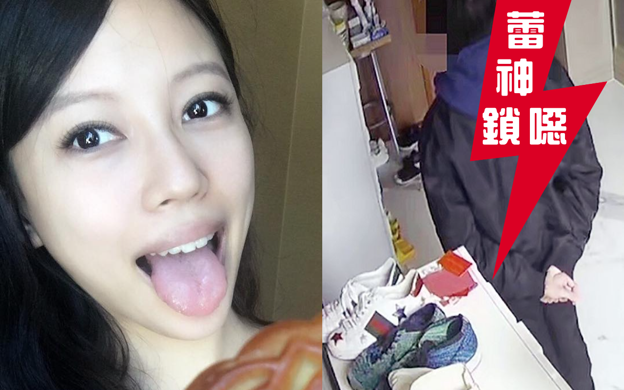 王力宏返家探子，卻被李靚蕾阻擋在外，門外雜亂的鞋櫃也意外曝光。（翻攝自李靚蕾IG）