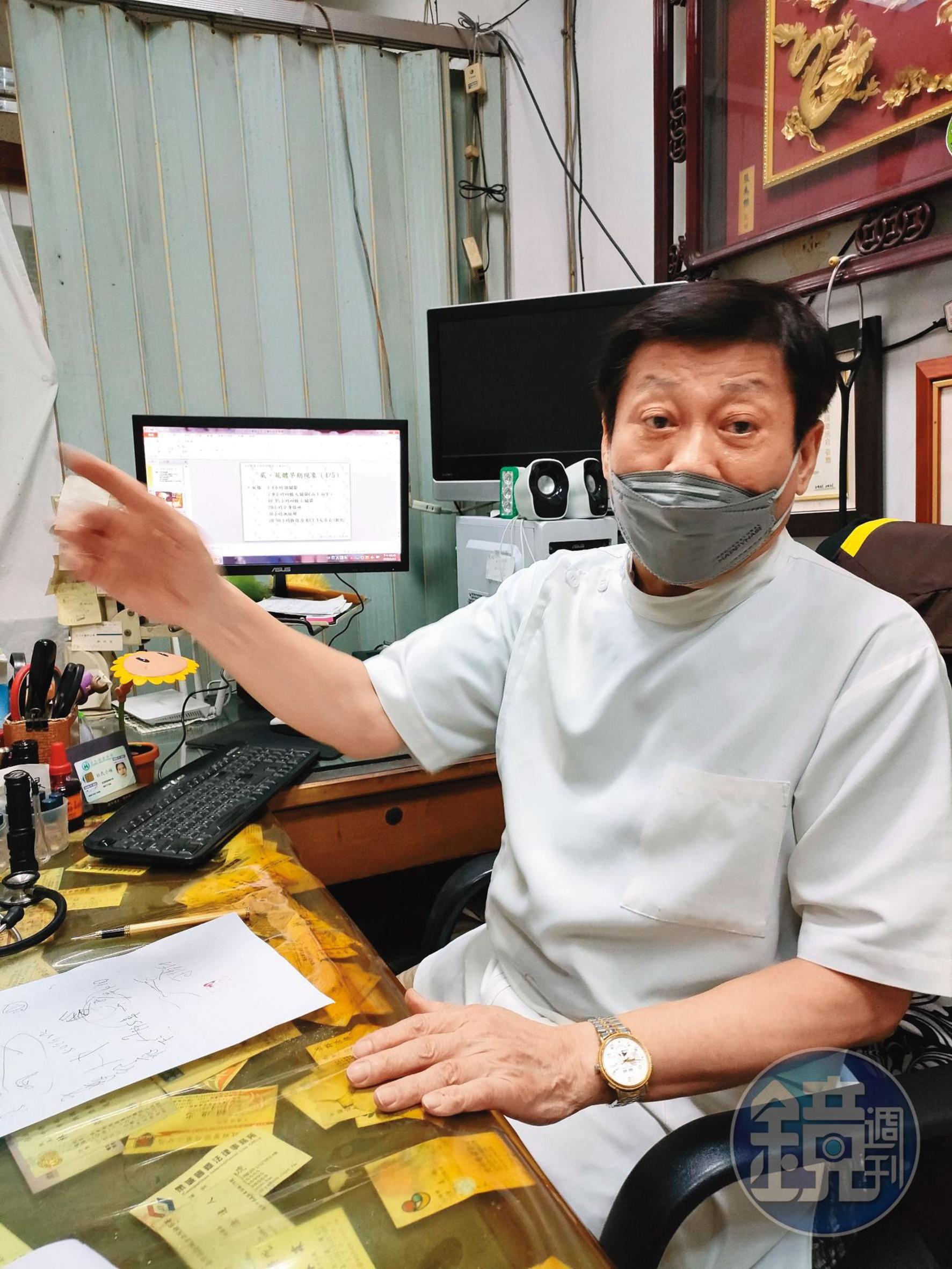 高大成看完卷證,認為疑點重重,最後靠科學證據,成功替死者申冤。(林慶祥攝)