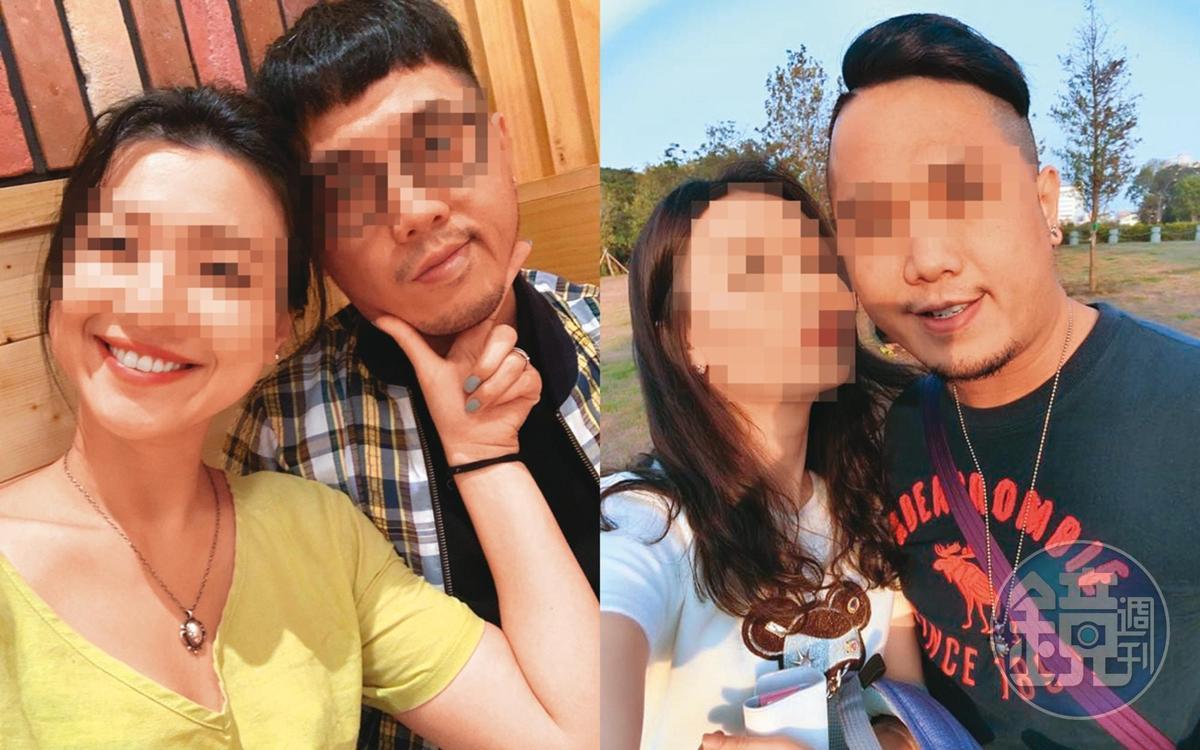 穆男（右）與老婆（左）結婚十多年，偷吃不斷，甚至同時偷吃3女。（讀者提供）